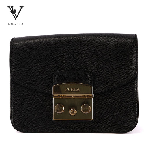 Metropolis Crossbody Bag In black