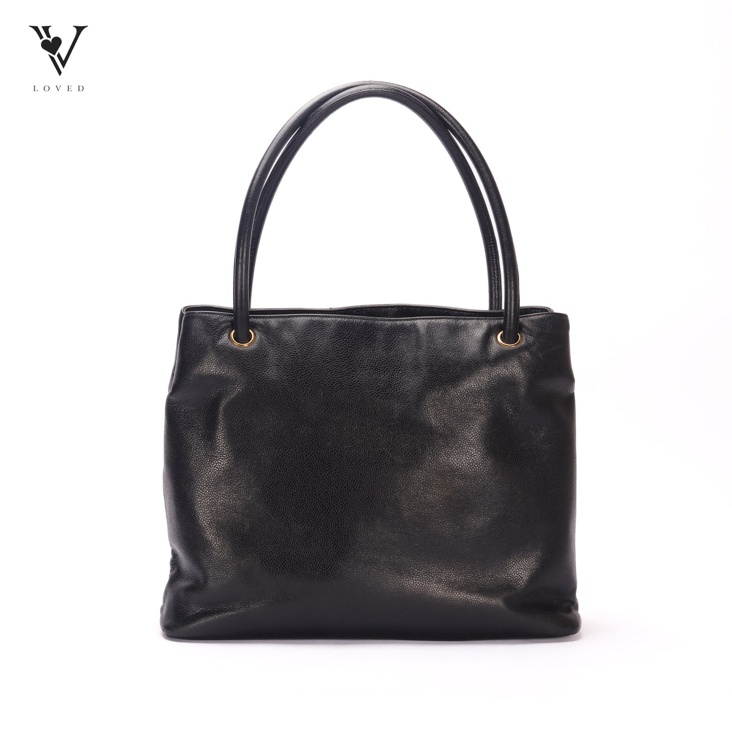 Vintage Timeless Shoulder Bag In Caviar Leather