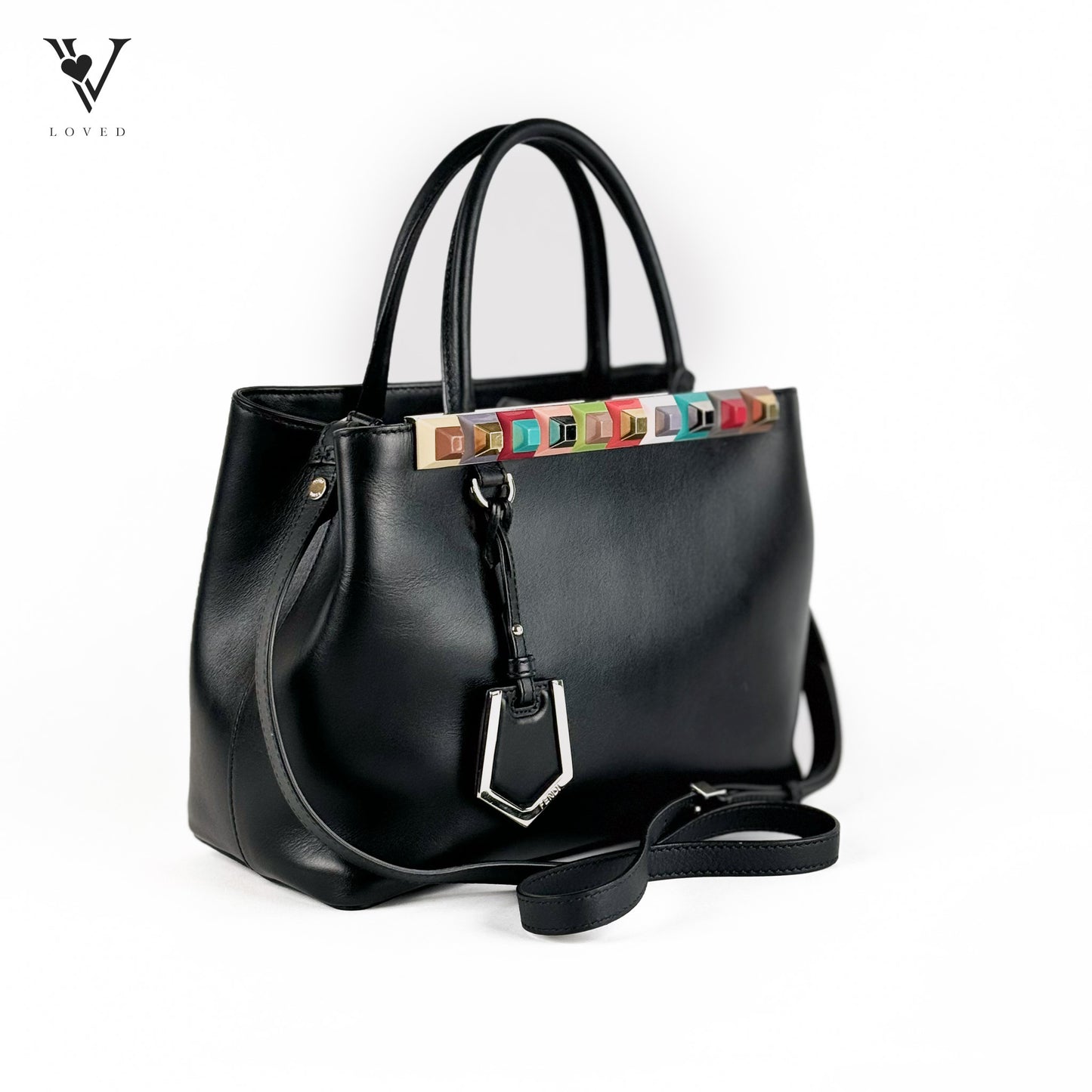 2Jours Rainbow Studs Two-Way Handbag