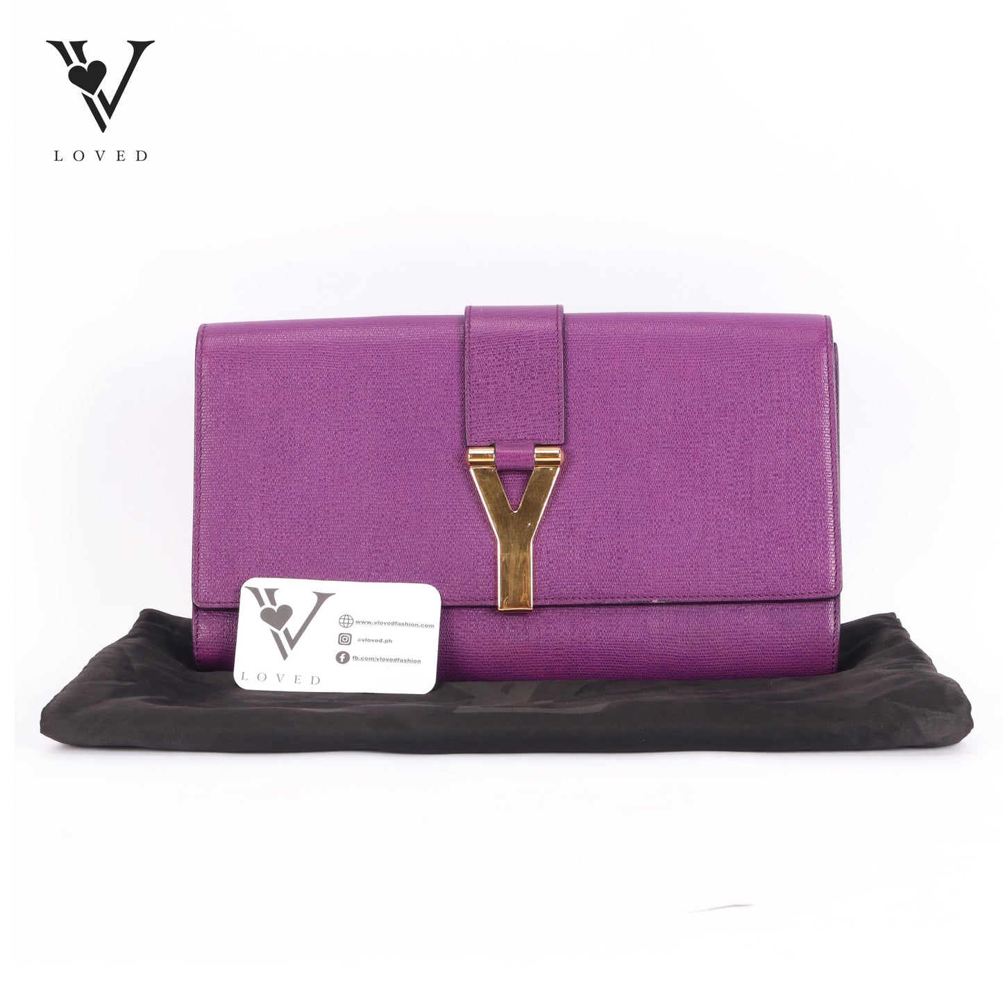 Cabas Chyc Clutch Bag In Purple