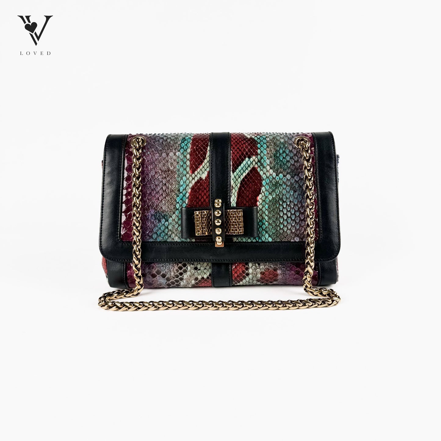 Sweet Charity Python Shoulder Bag