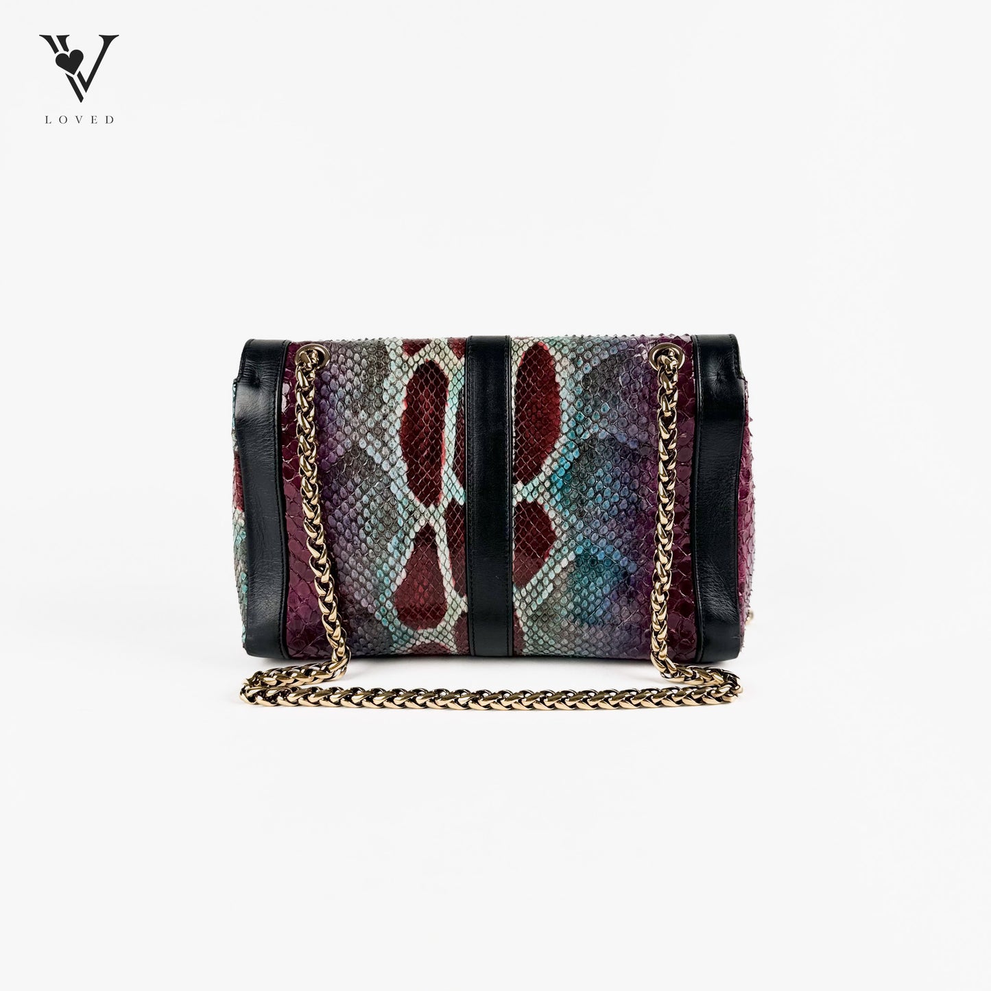 Sweet Charity Python Shoulder Bag