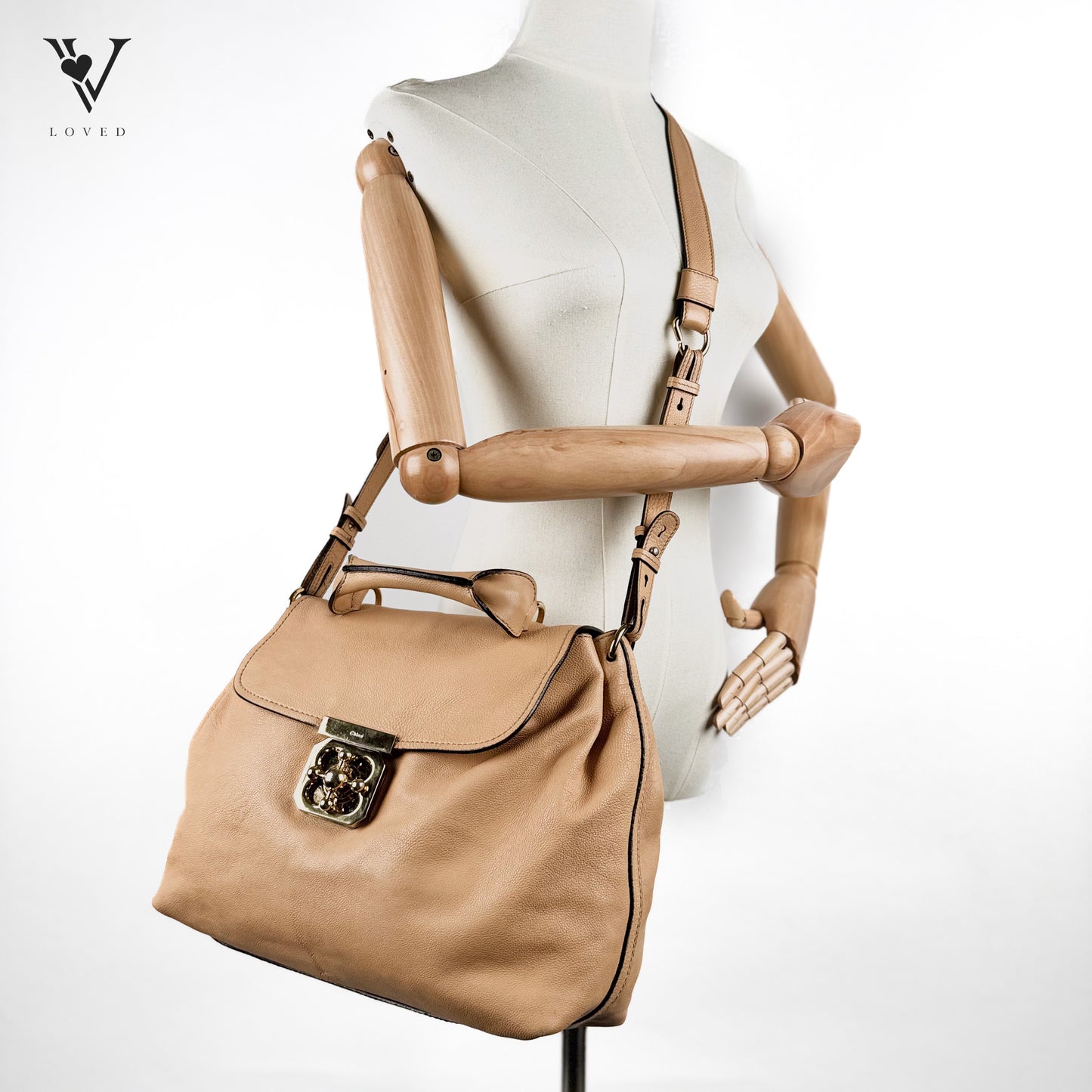 Elsie Leather Satchel in Brown