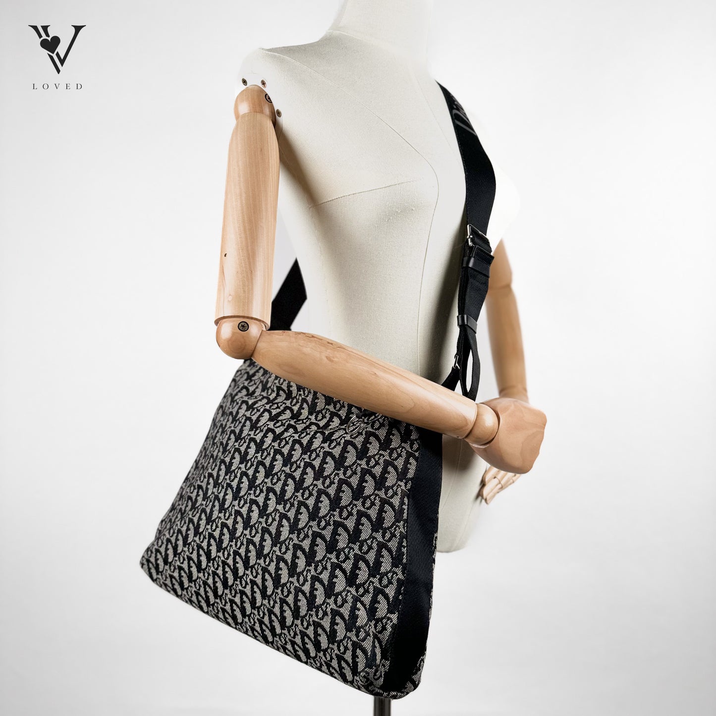 Black Dior Oblique Canvas Croosbody bag