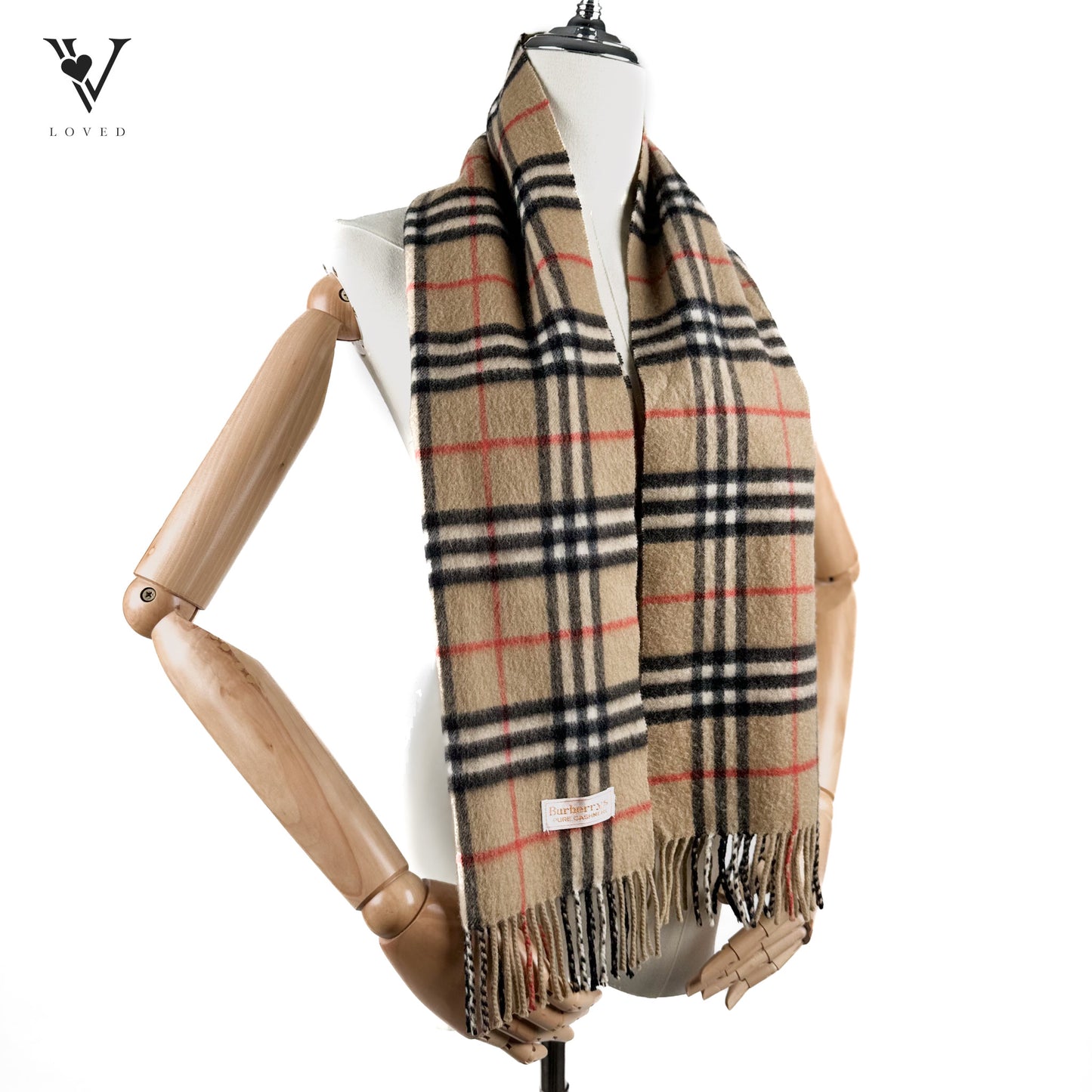 Nova Check Cashmere Scarf