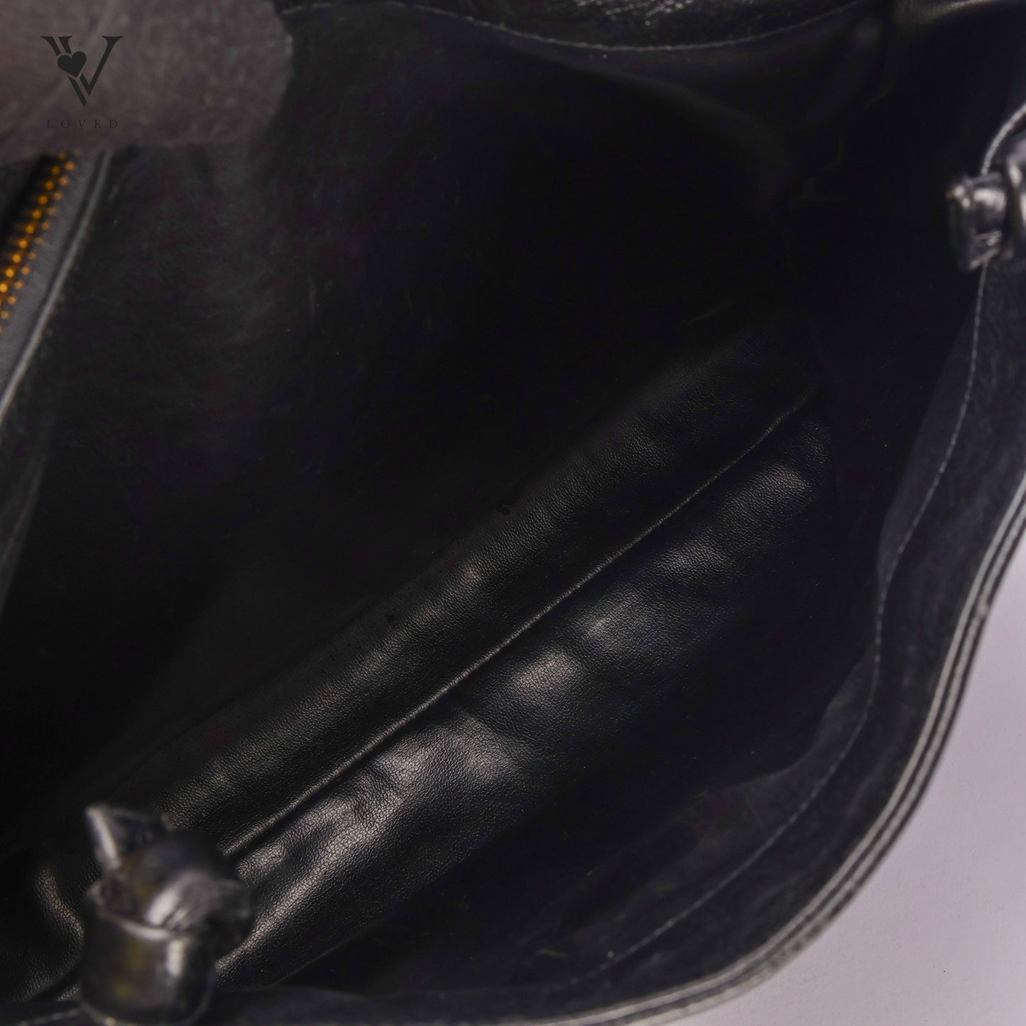 Vintage Timeless Shoulder Bag In Caviar Leather