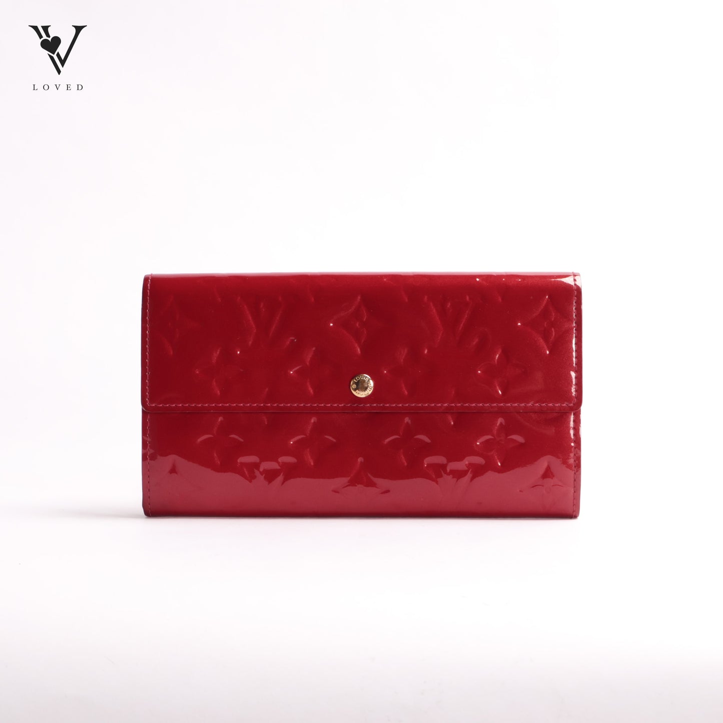 Pomme D’amour Monogram Vernis Leather Sarah Wallet