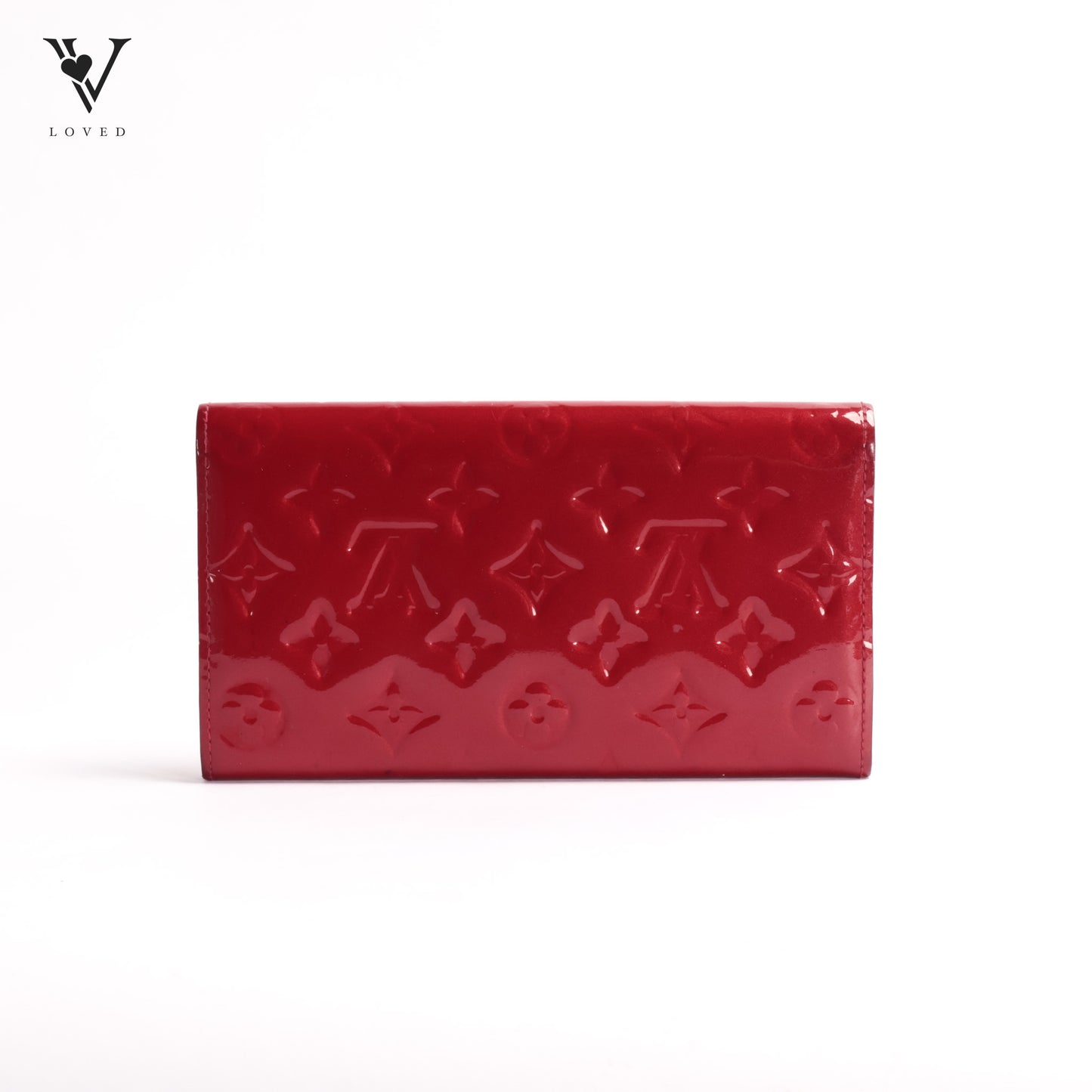 Pomme D’amour Monogram Vernis Leather Sarah Wallet