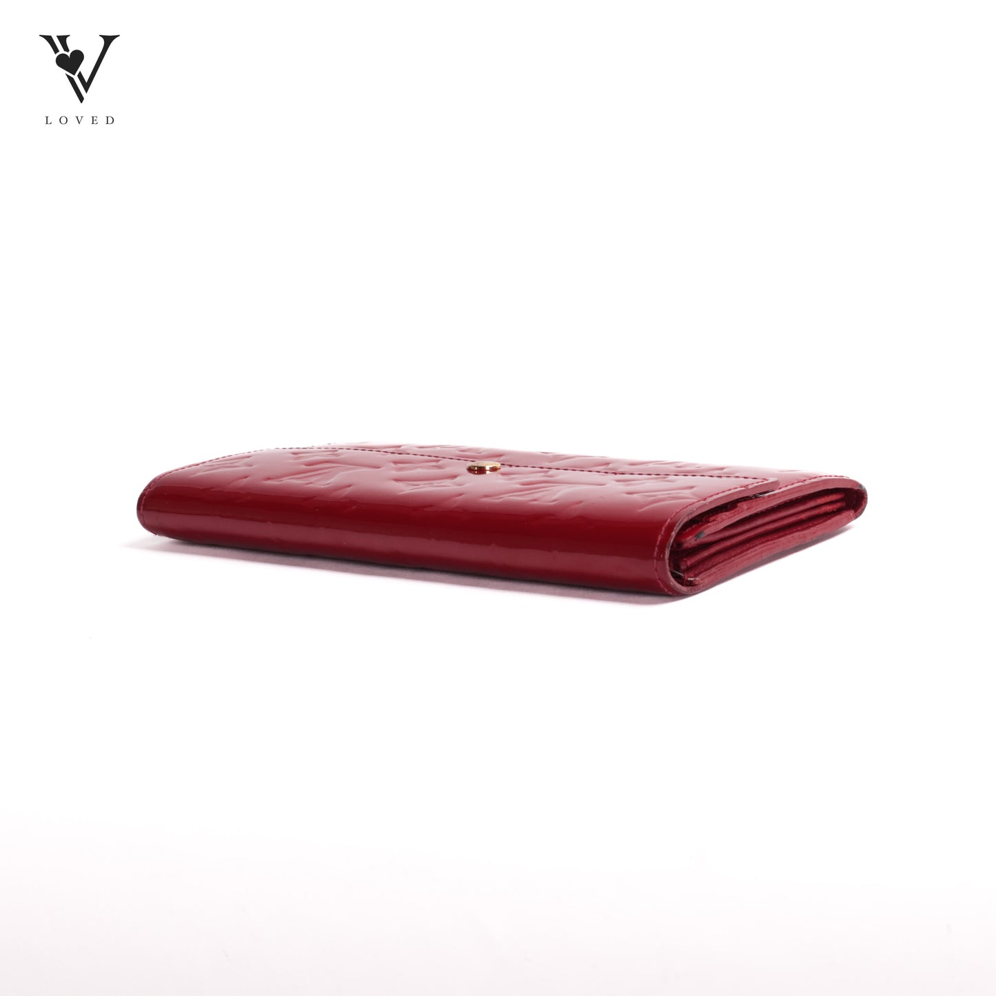 Pomme D’amour Monogram Vernis Leather Sarah Wallet