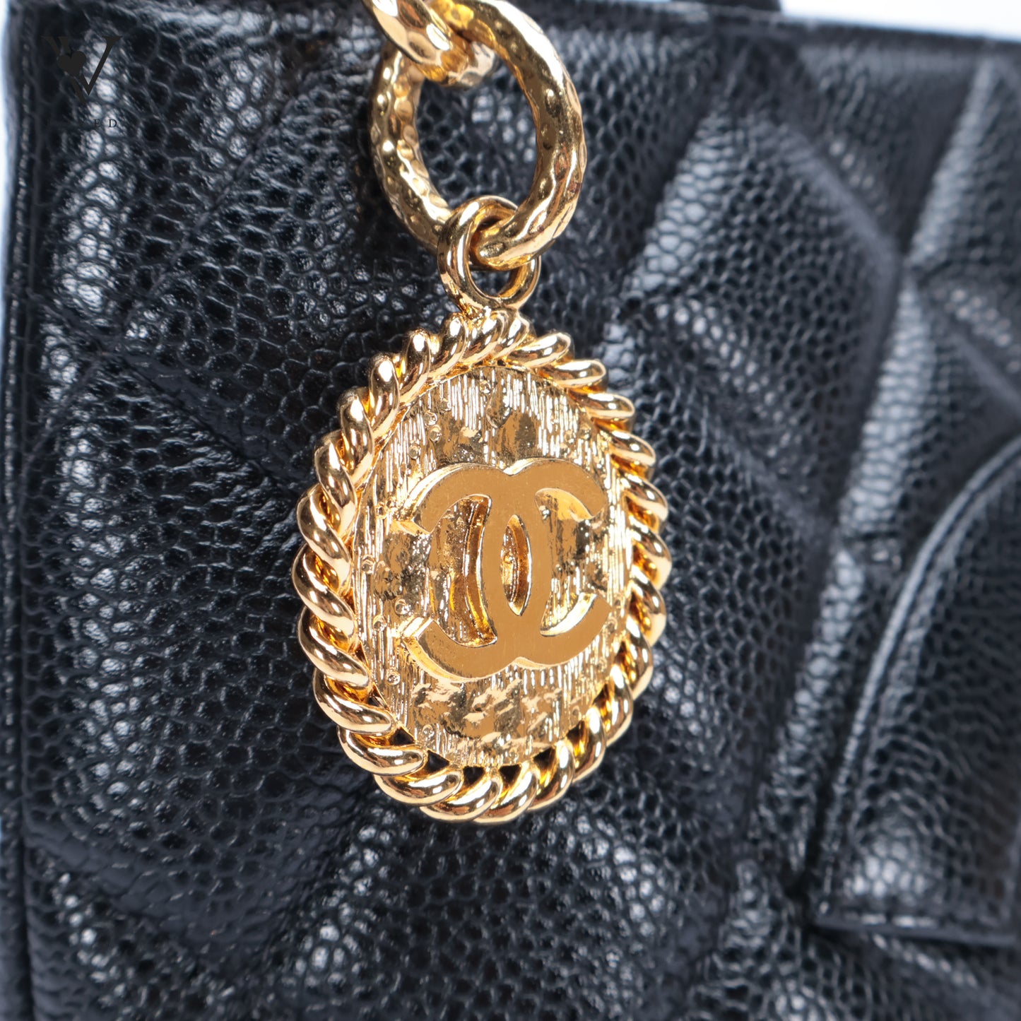 Medallion In Caviar Leather