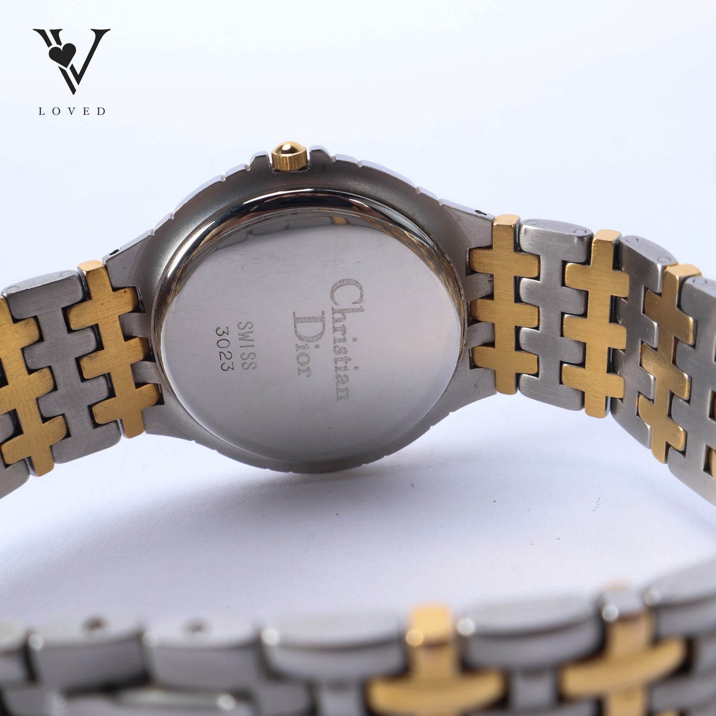 Two-Tone Date Quartz Watch In Stainless Steel And Gold-Plated Finish