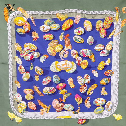 "Couvee d'Hermes" by Caty Latham Silk Scarf