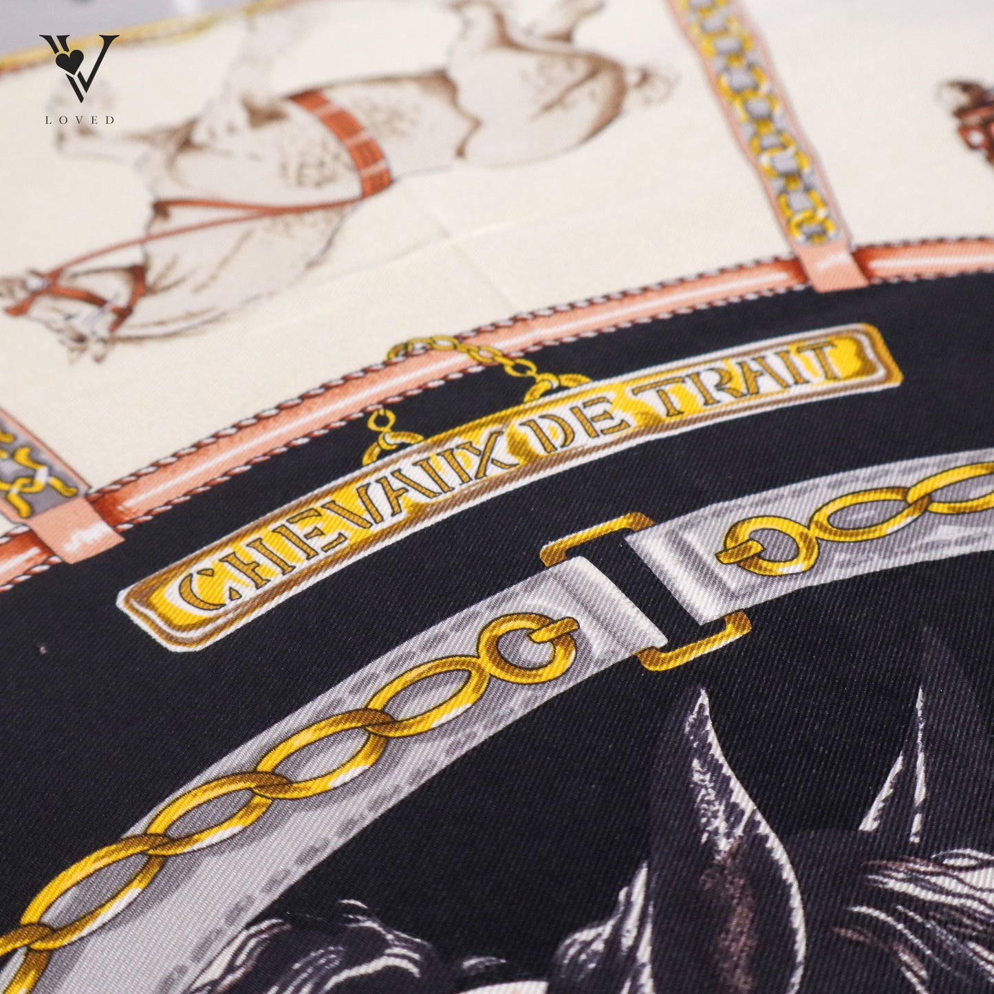 Chevaux de Trais by L. Thioune Silk Scarf