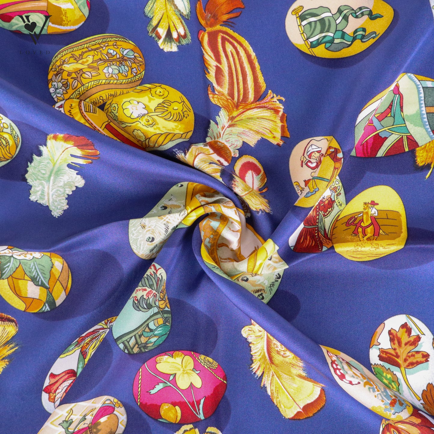 "Couvee d'Hermes" by Caty Latham Silk Scarf