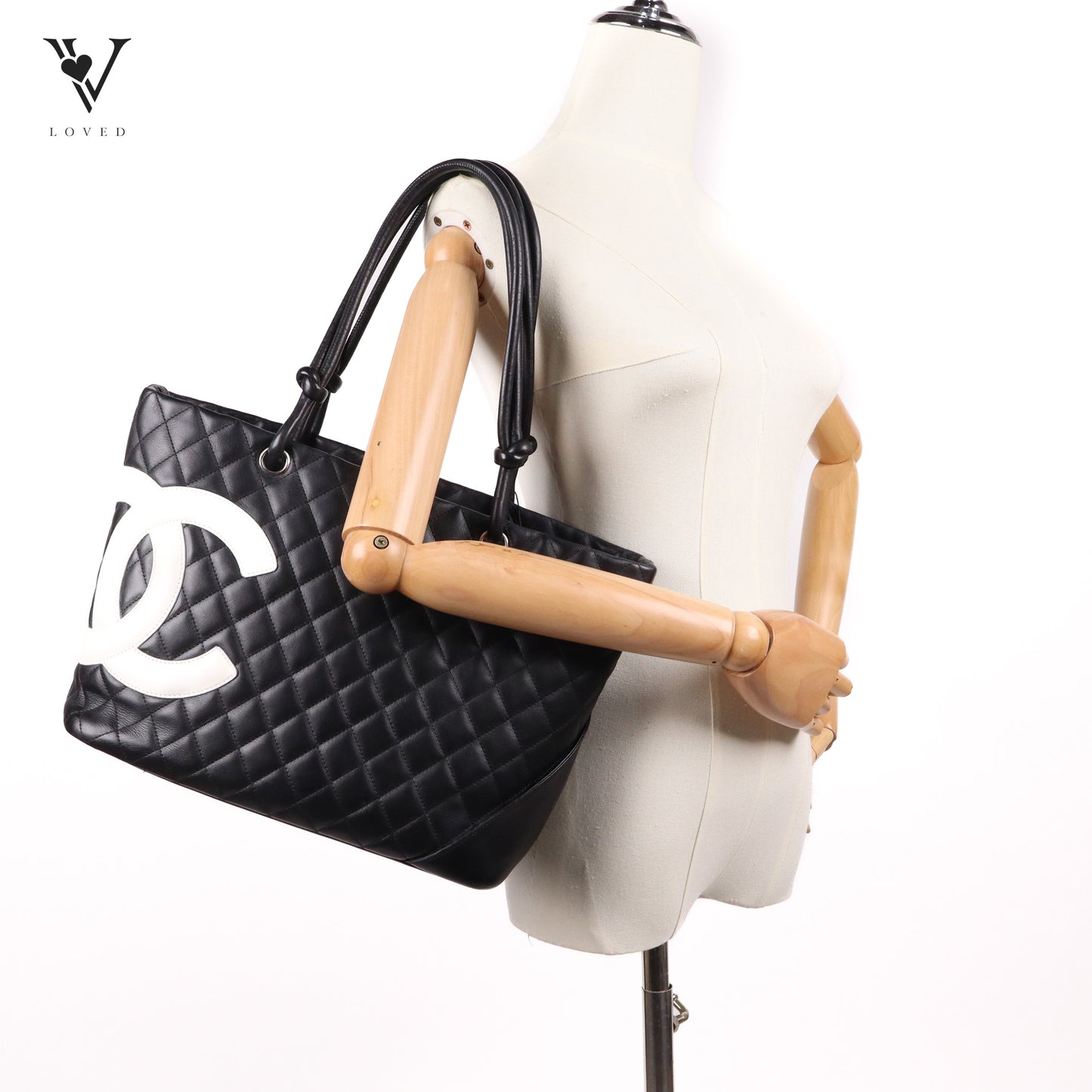 Cambon Tote in Quilted Calfskin Leather