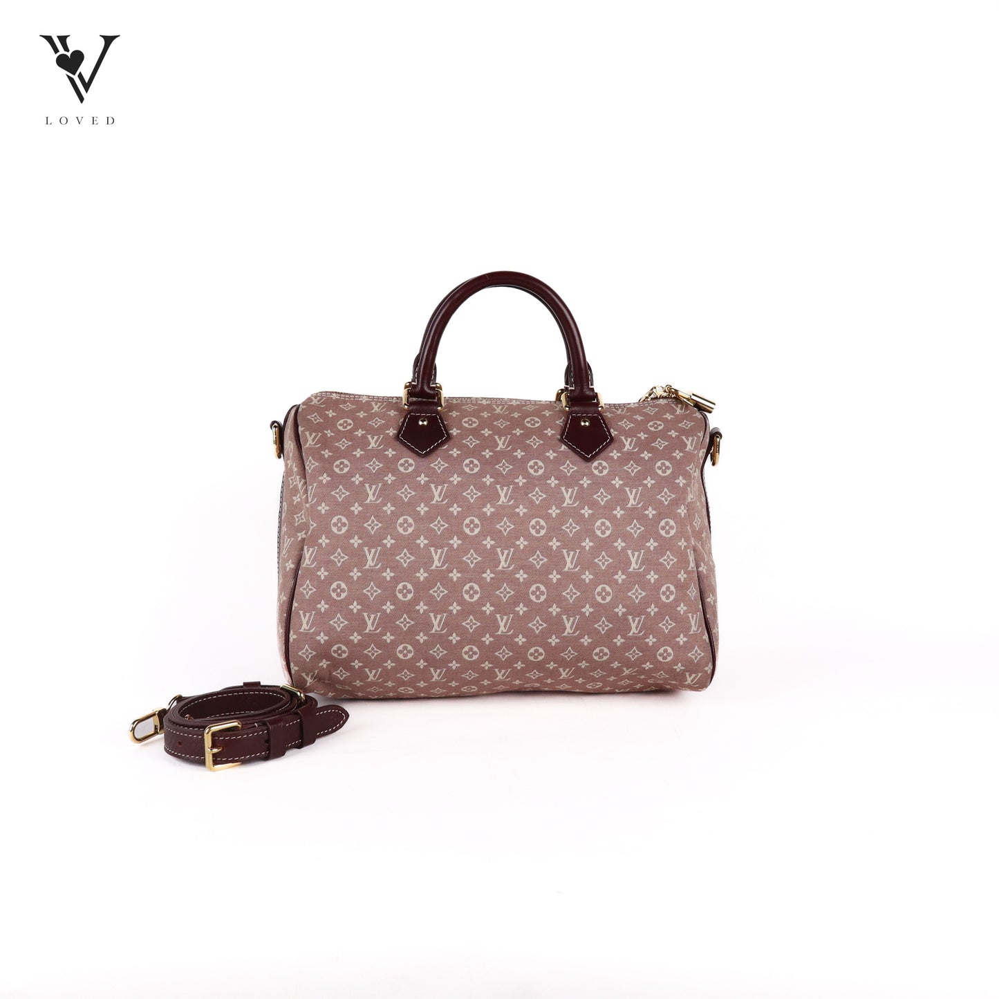 Monogram Mini Lin Purple Speedy 30