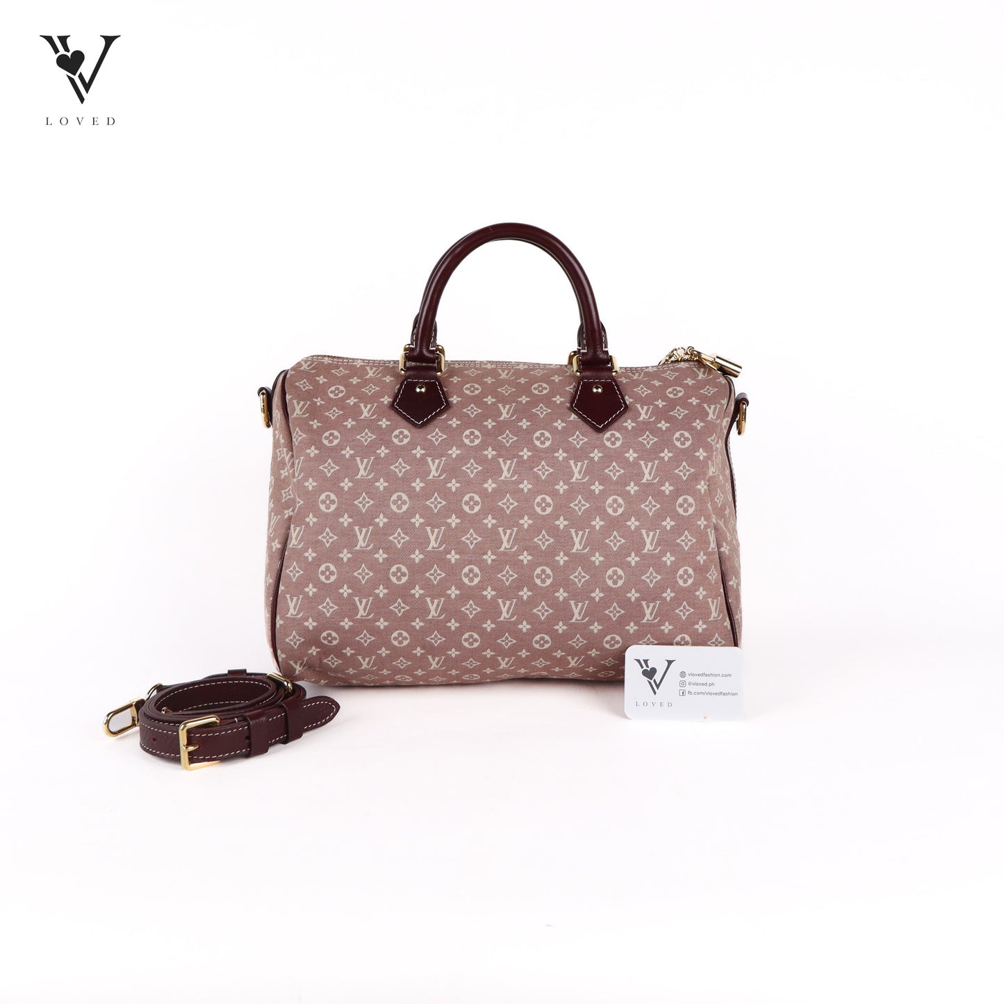 Monogram Mini Lin Purple Speedy 30