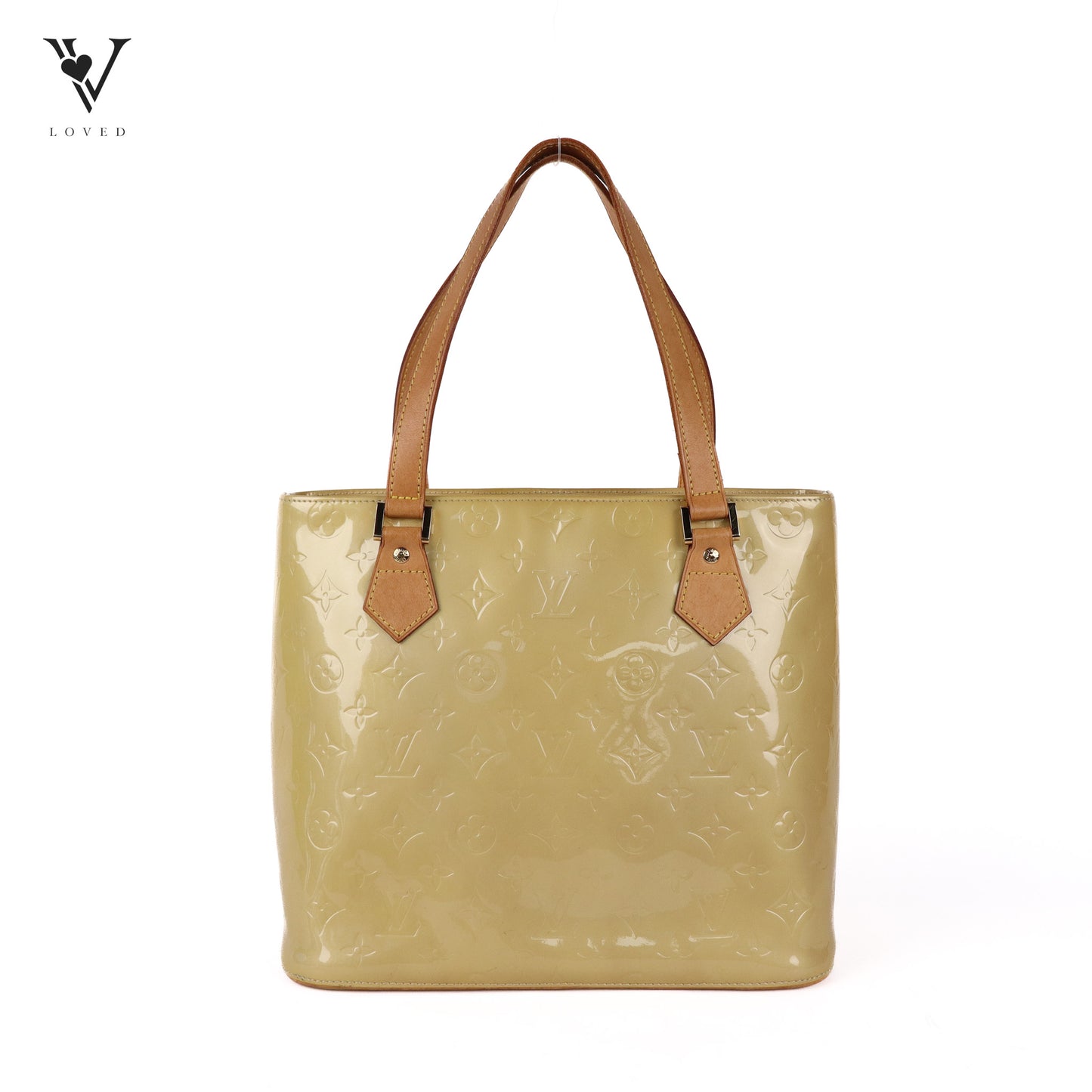 Houston handbag in Citrine Vernis Leather