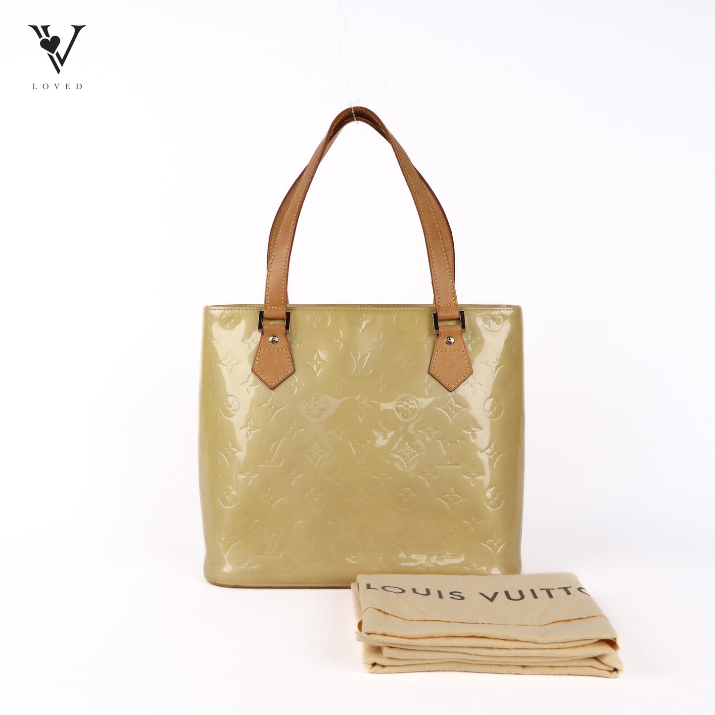 Houston handbag in Citrine Vernis Leather