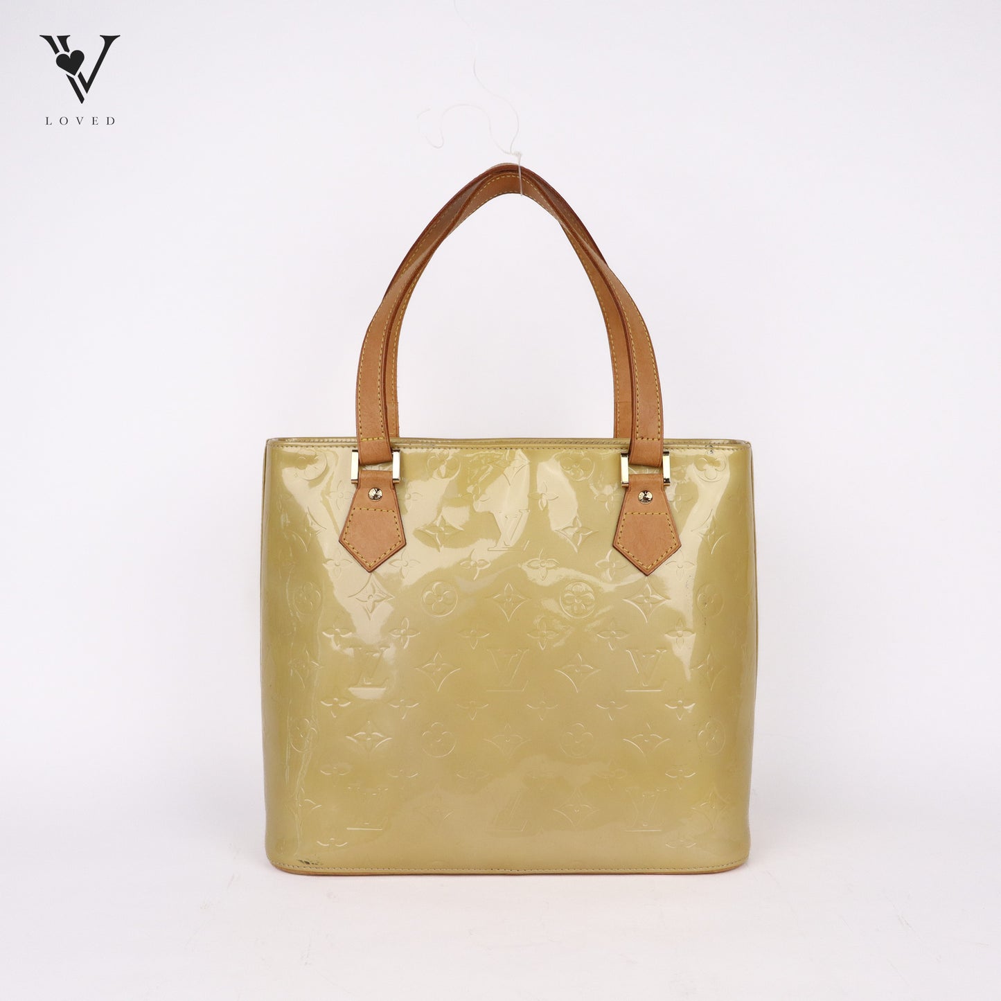 Houston handbag in Citrine Vernis Leather