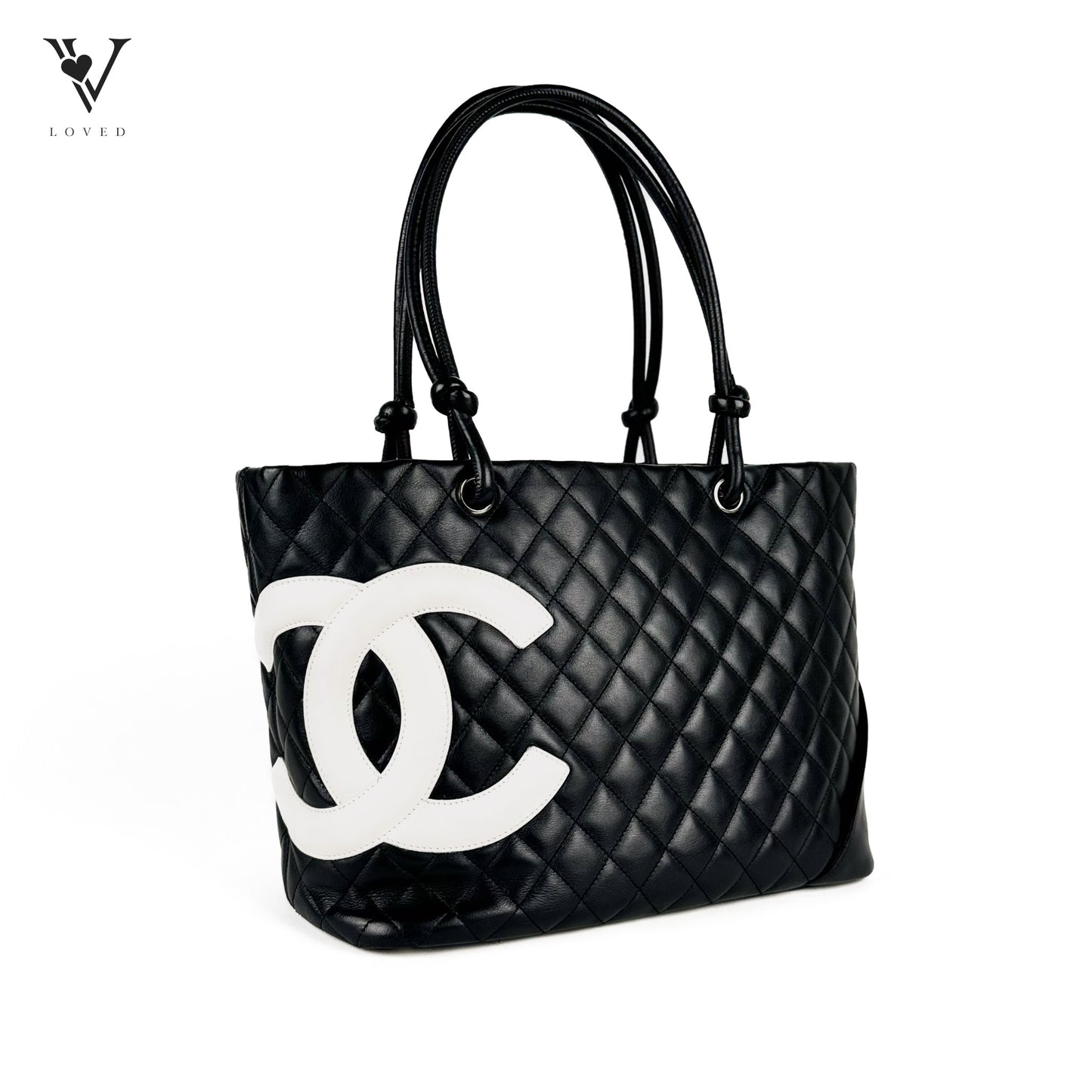 Cambon Tote in Quilted Calfskin Leather
