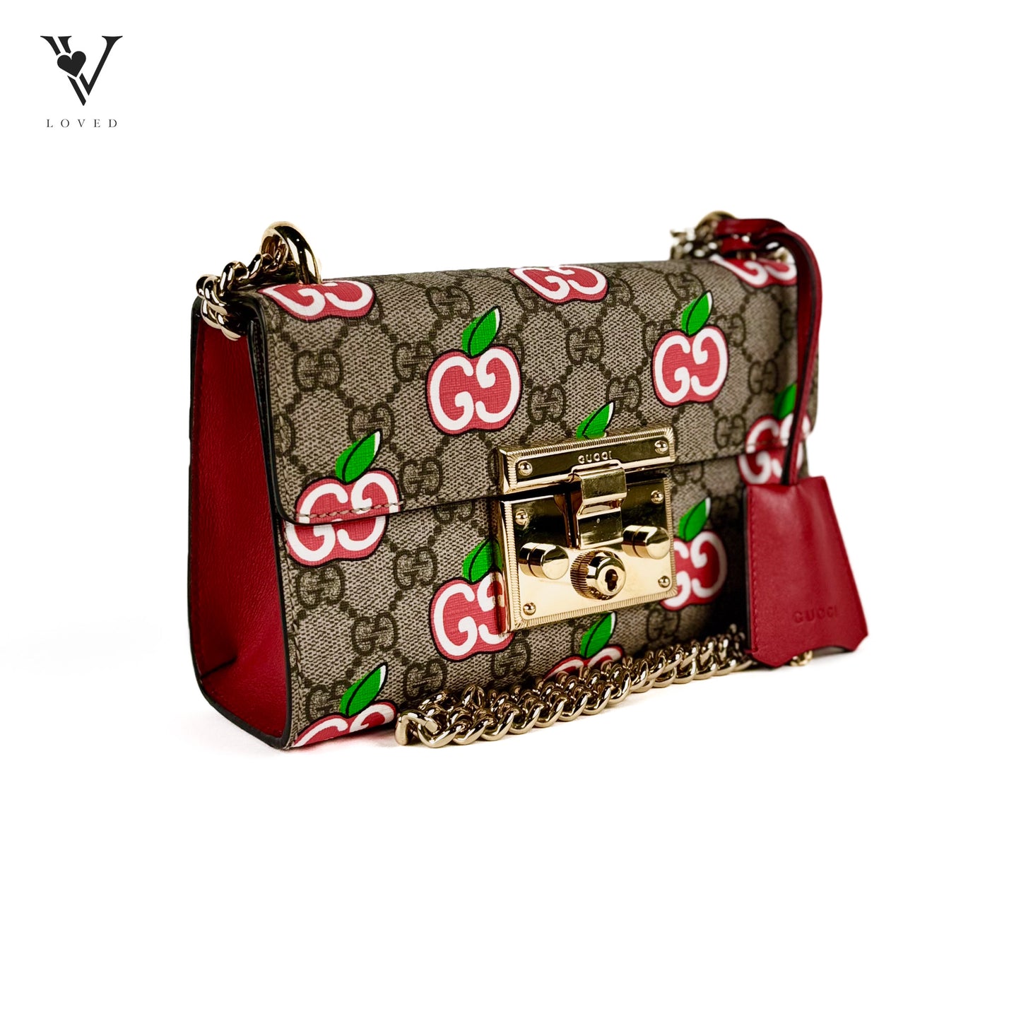 Padlock Shoulder Bag Printed GG Coated Canvas Small