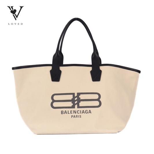 Logo Tote Bag In White