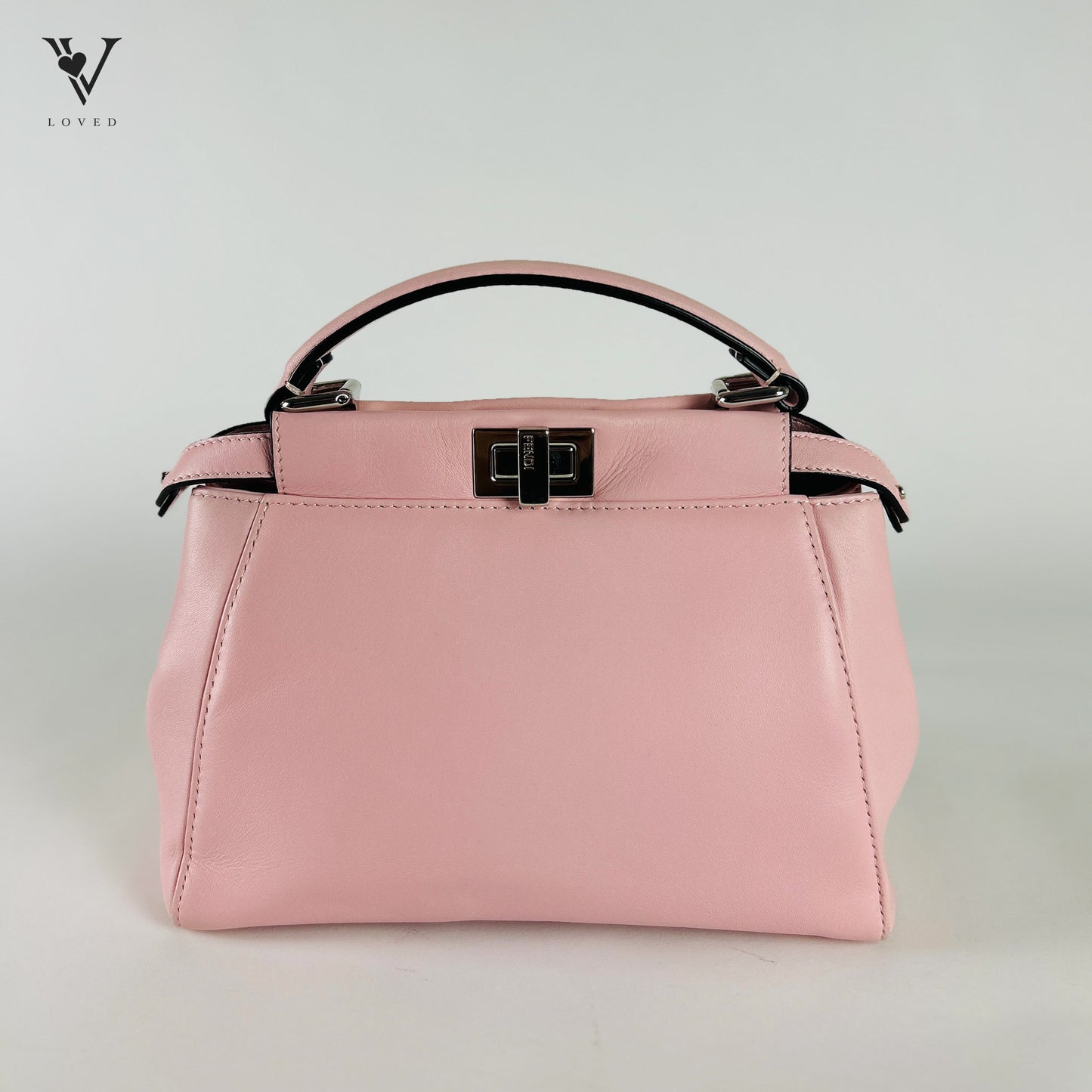 Fendi Mini Peekaboo Bag in Light Pink