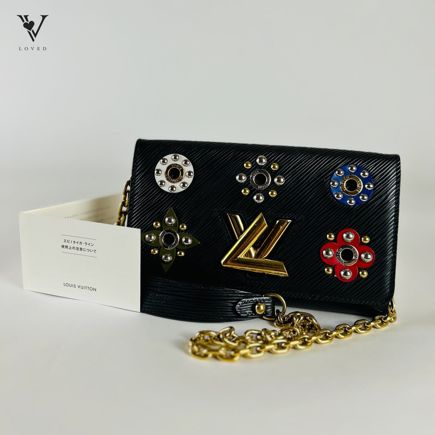 Louis Vuitton Twist Long Chain Wallet Leather Crossbody Bag