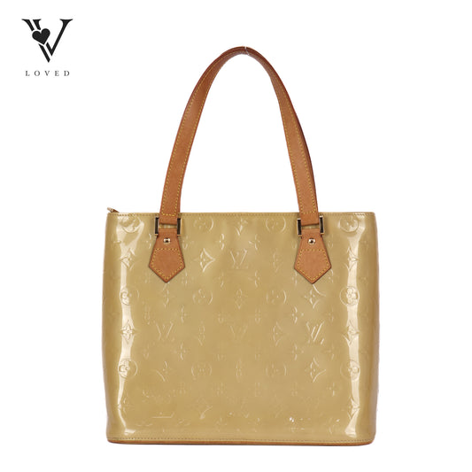 Houston handbag in Citrine Vernis Leather