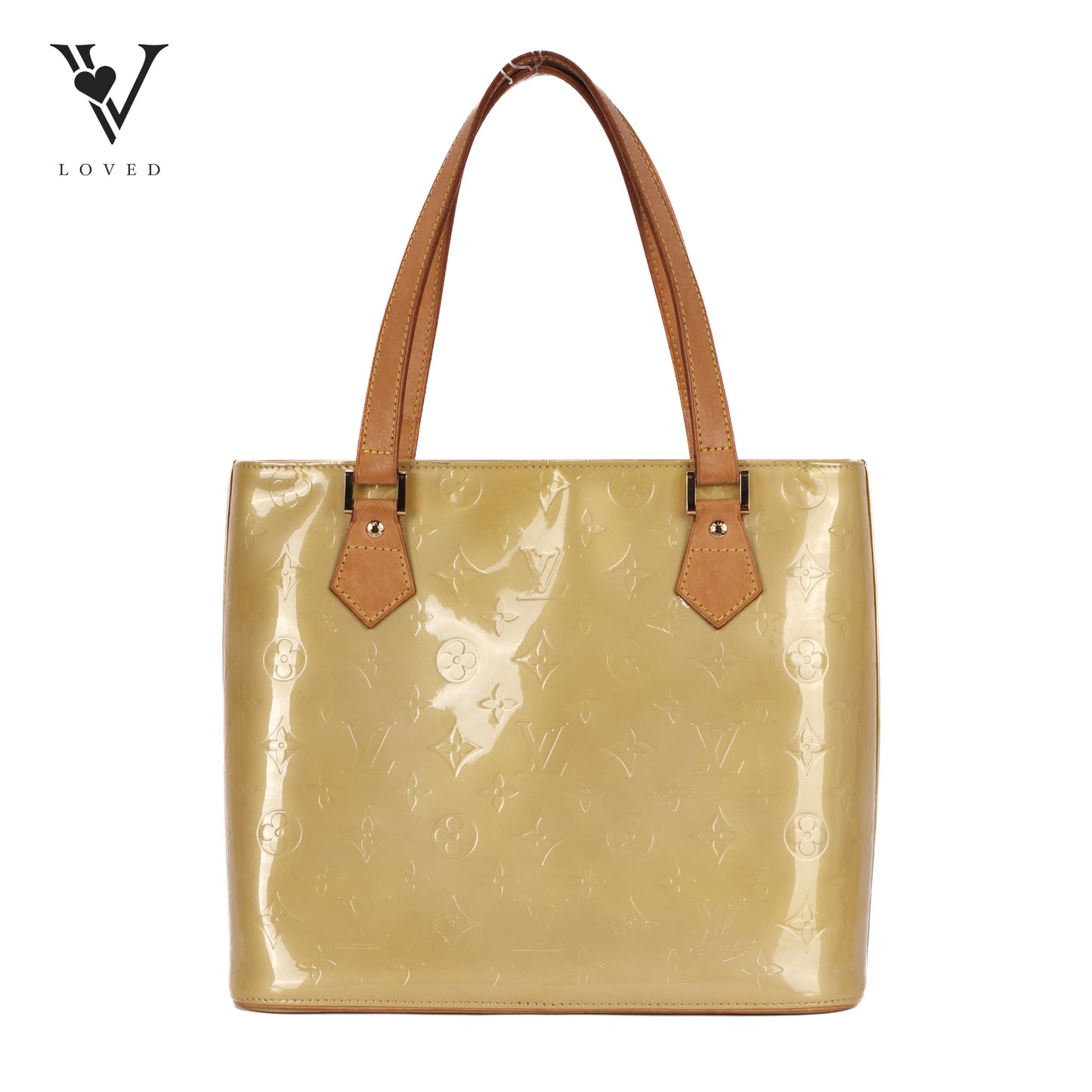 Houston handbag in Citrine Vernis Leather