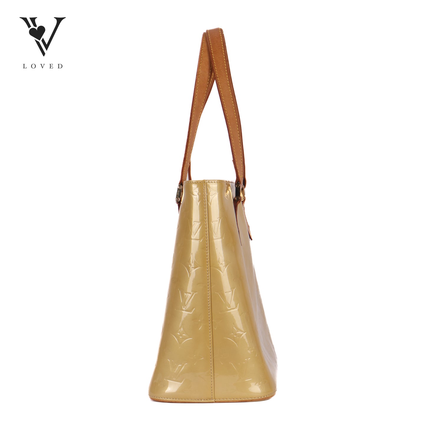 Houston handbag in Citrine Vernis Leather