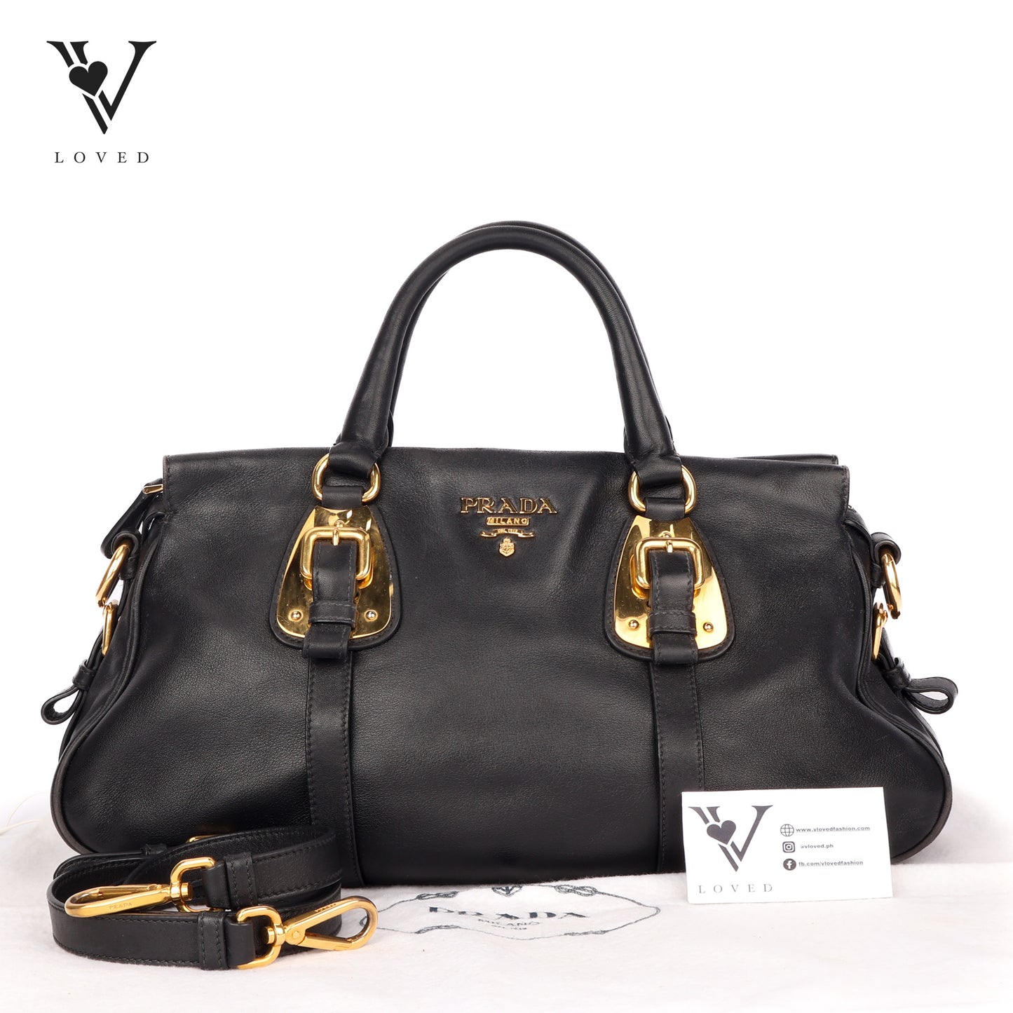 Bauletto IN Black Leather Bag