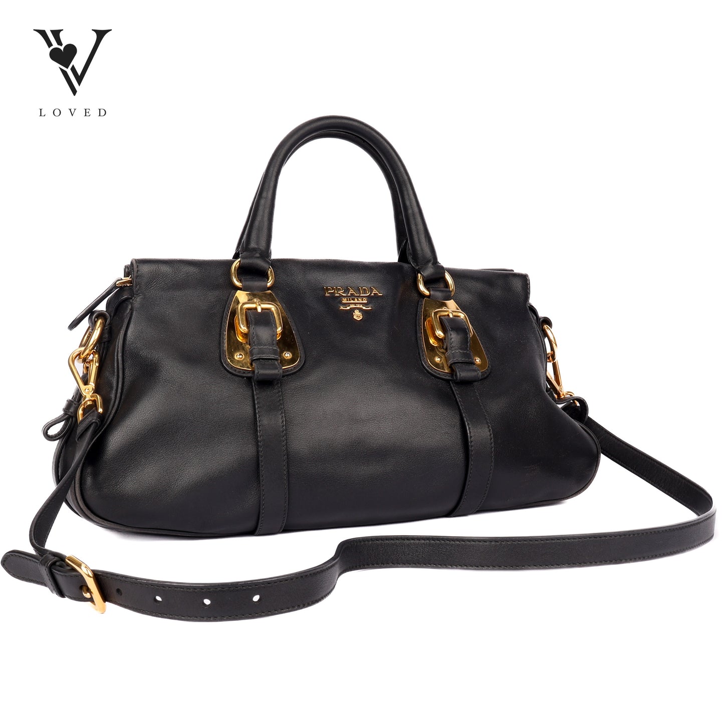 Bauletto IN Black Leather Bag