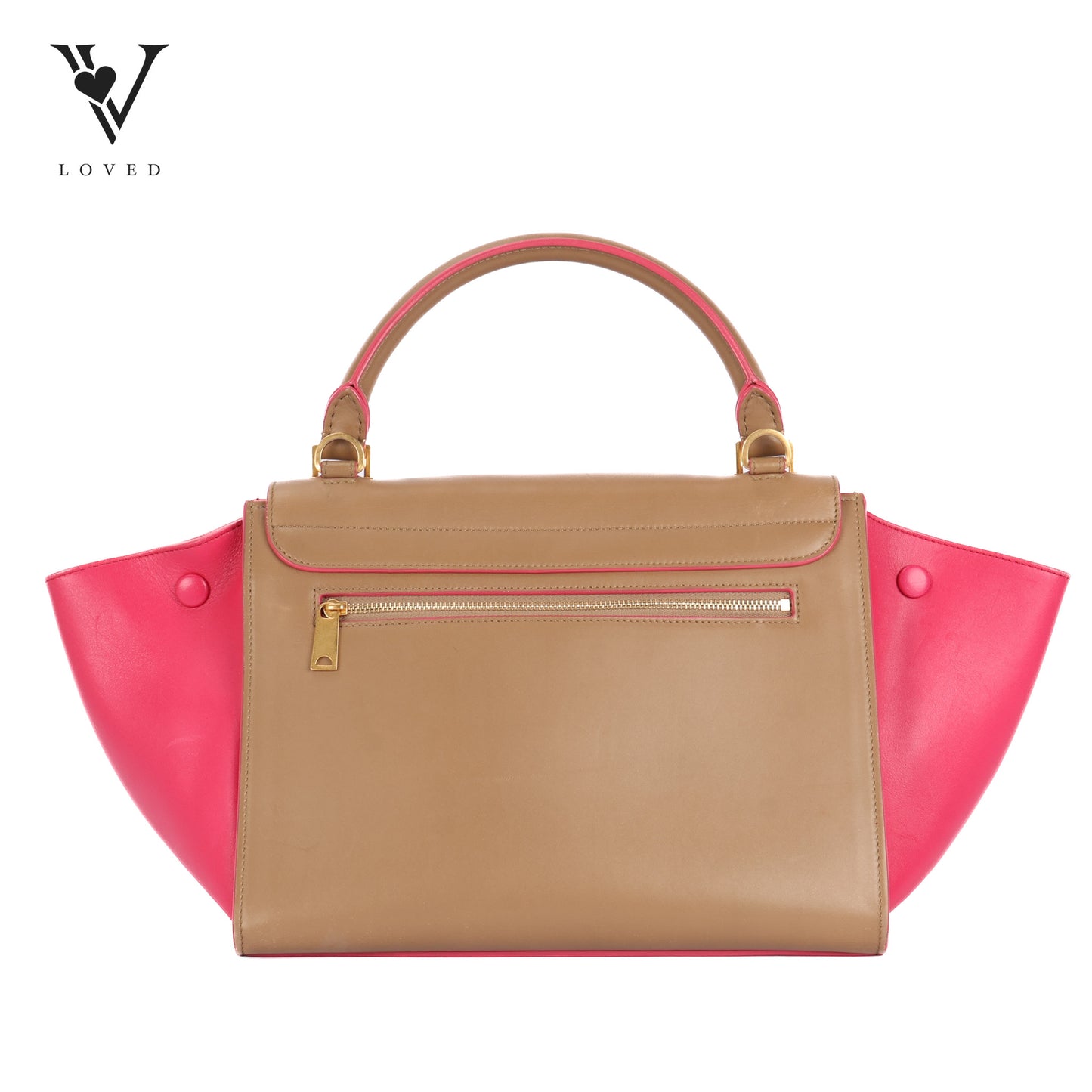 Trapeze In Bicolor Leather Bag