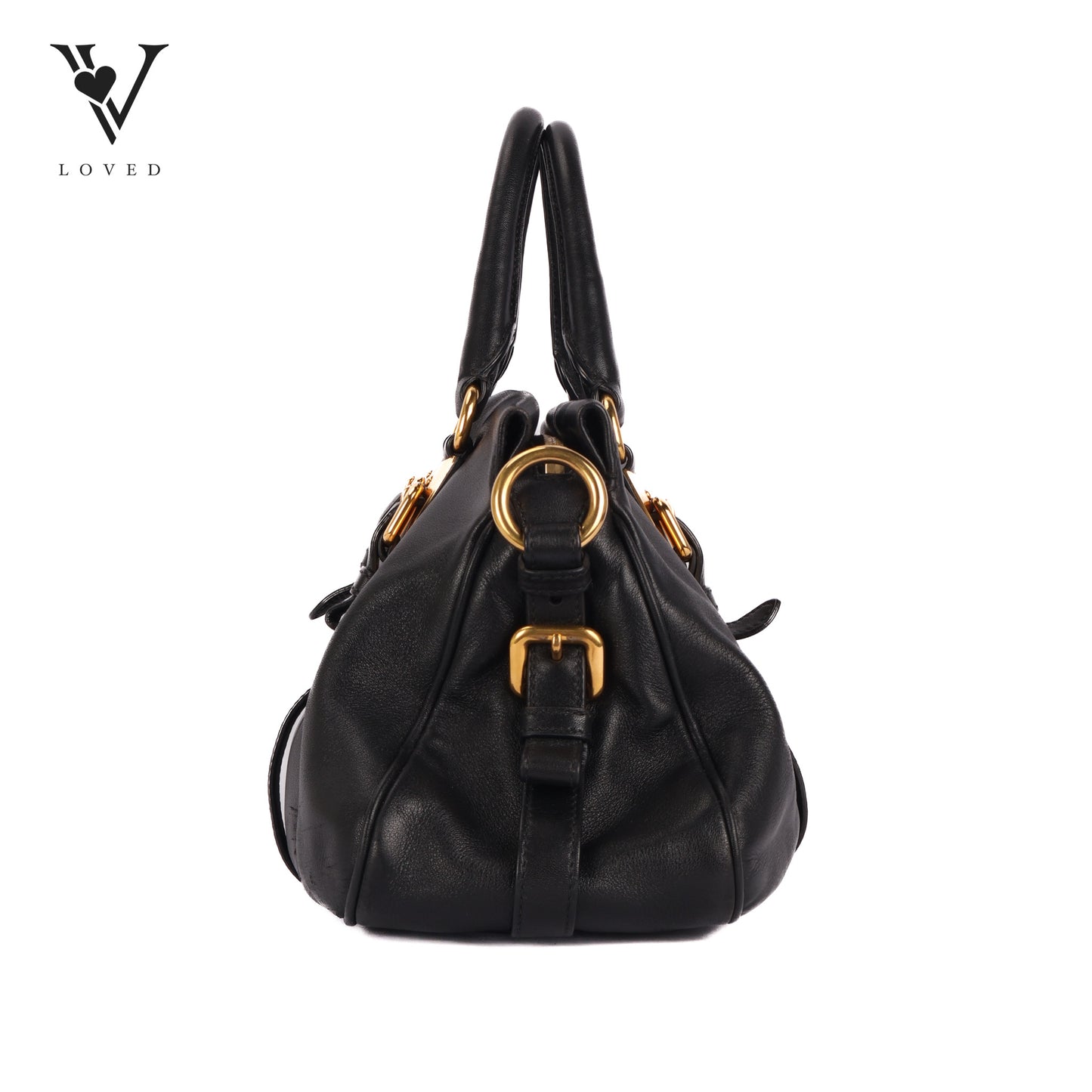 Bauletto IN Black Leather Bag