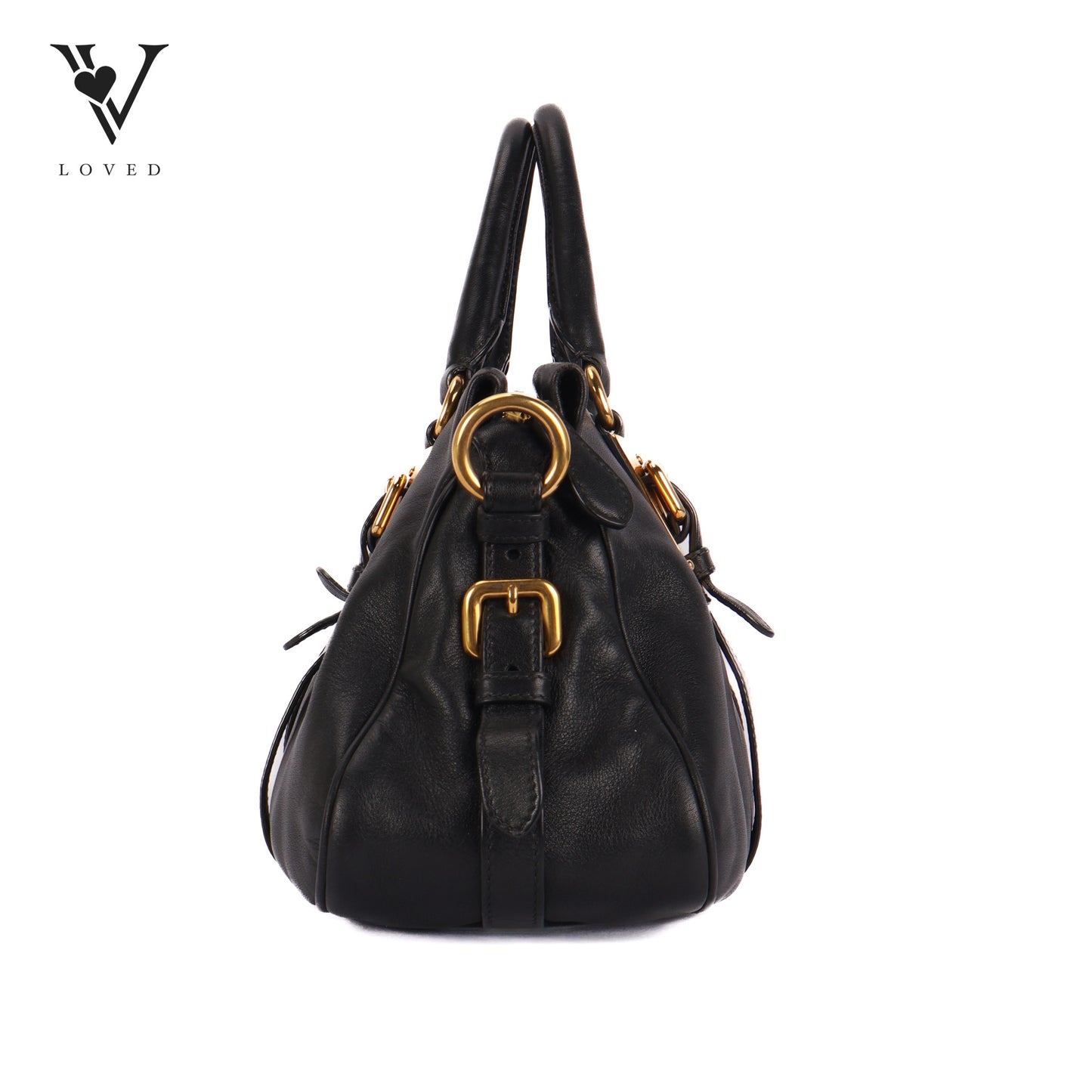 Bauletto IN Black Leather Bag