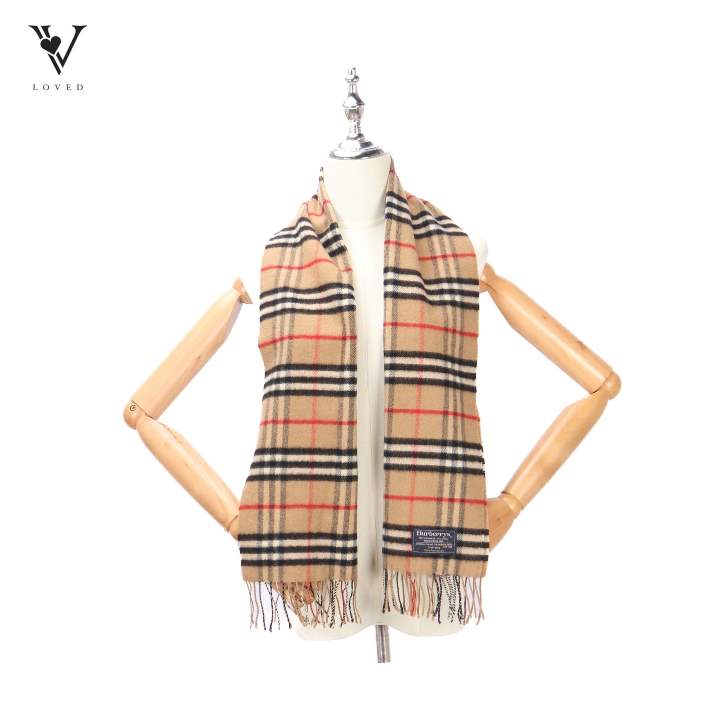 Nova Check Cashmere Scarf