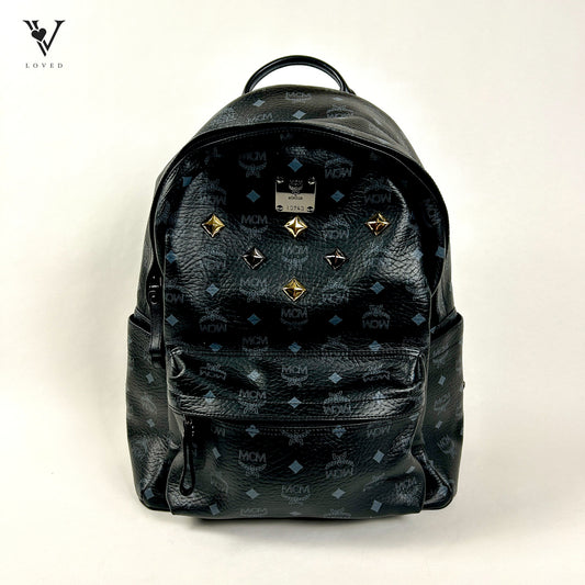 MCM Studded backpack in black leather