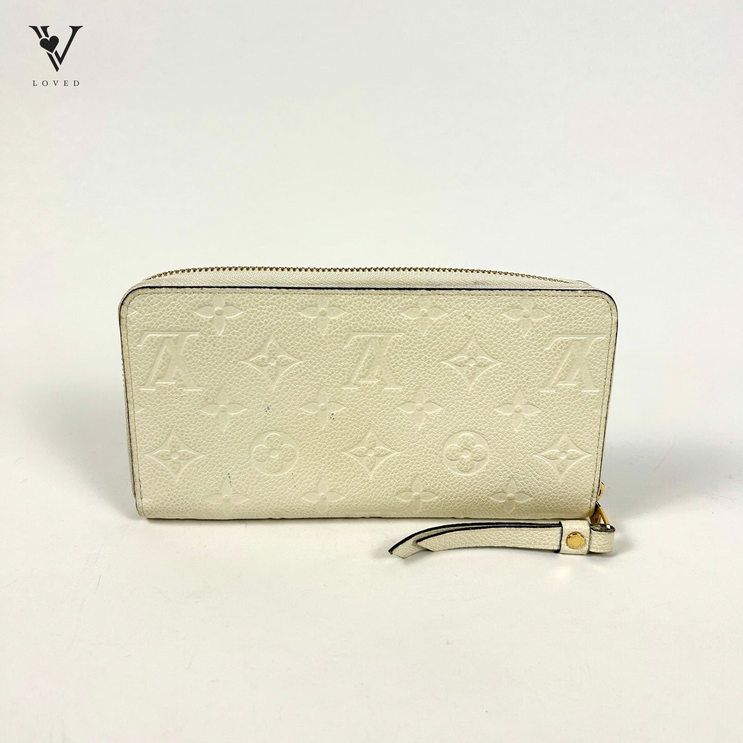 Louis Vuitton Zippy Wallet in White Empreinte Leather