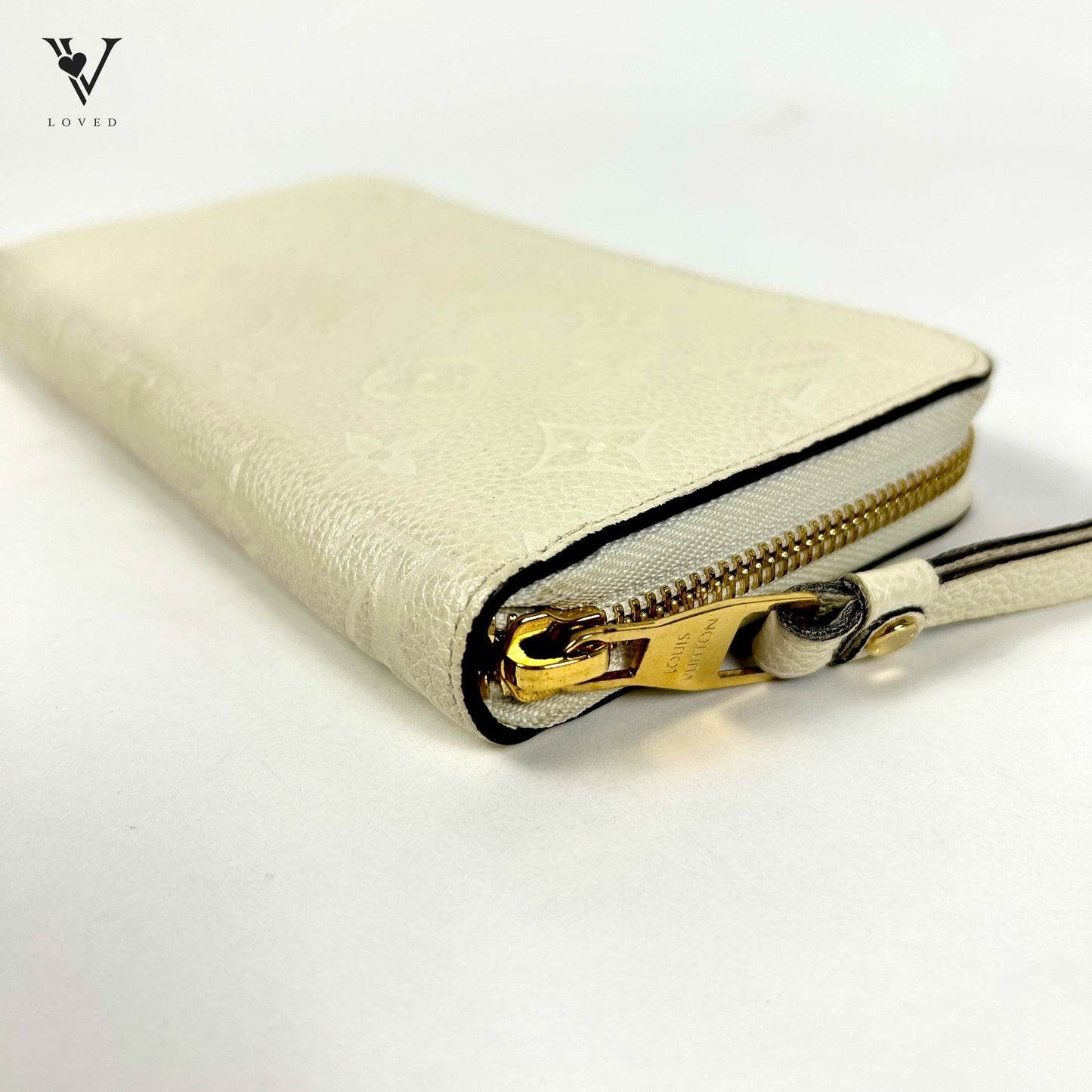 Louis Vuitton Zippy Wallet in White Empreinte Leather