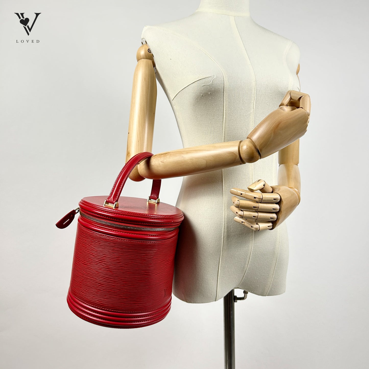 Louis Vuitton Vintage Cannes in Red Epi Leather