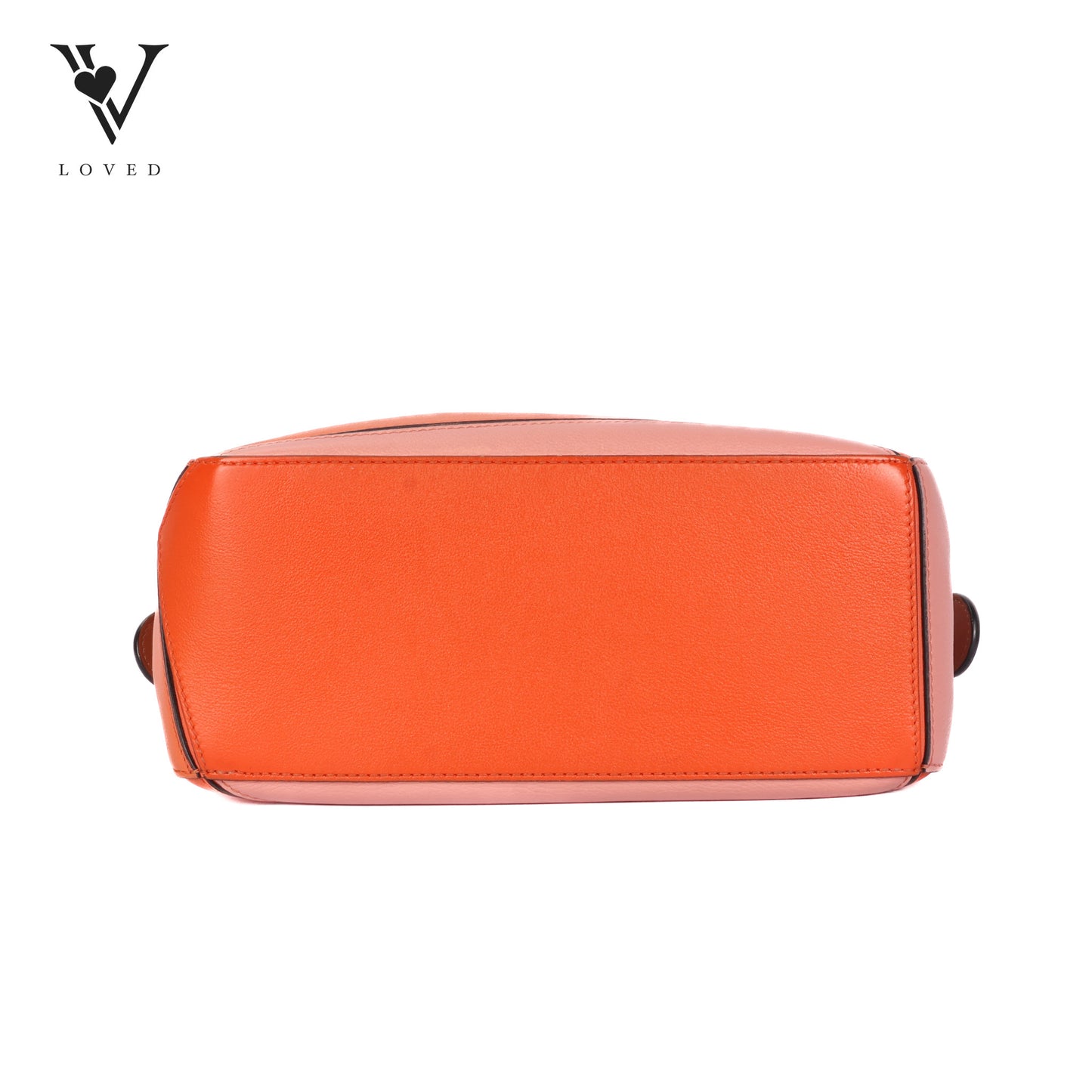 Puzzle Bag in Orange Calfskin Leather