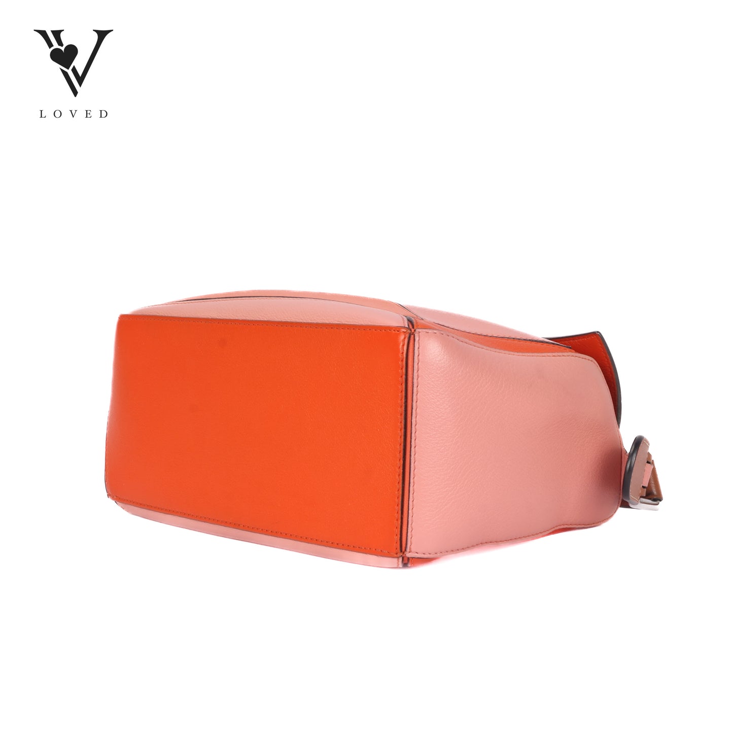 Puzzle Bag in Orange Calfskin Leather