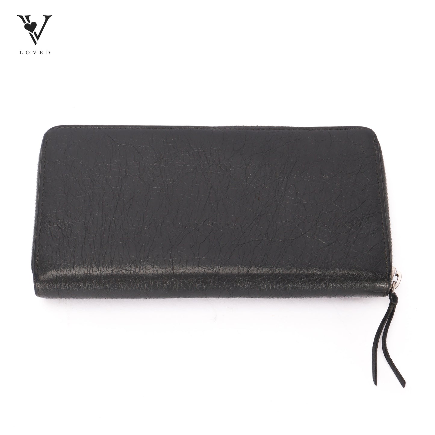 City Wallet in Grey Motocross Leather Grey