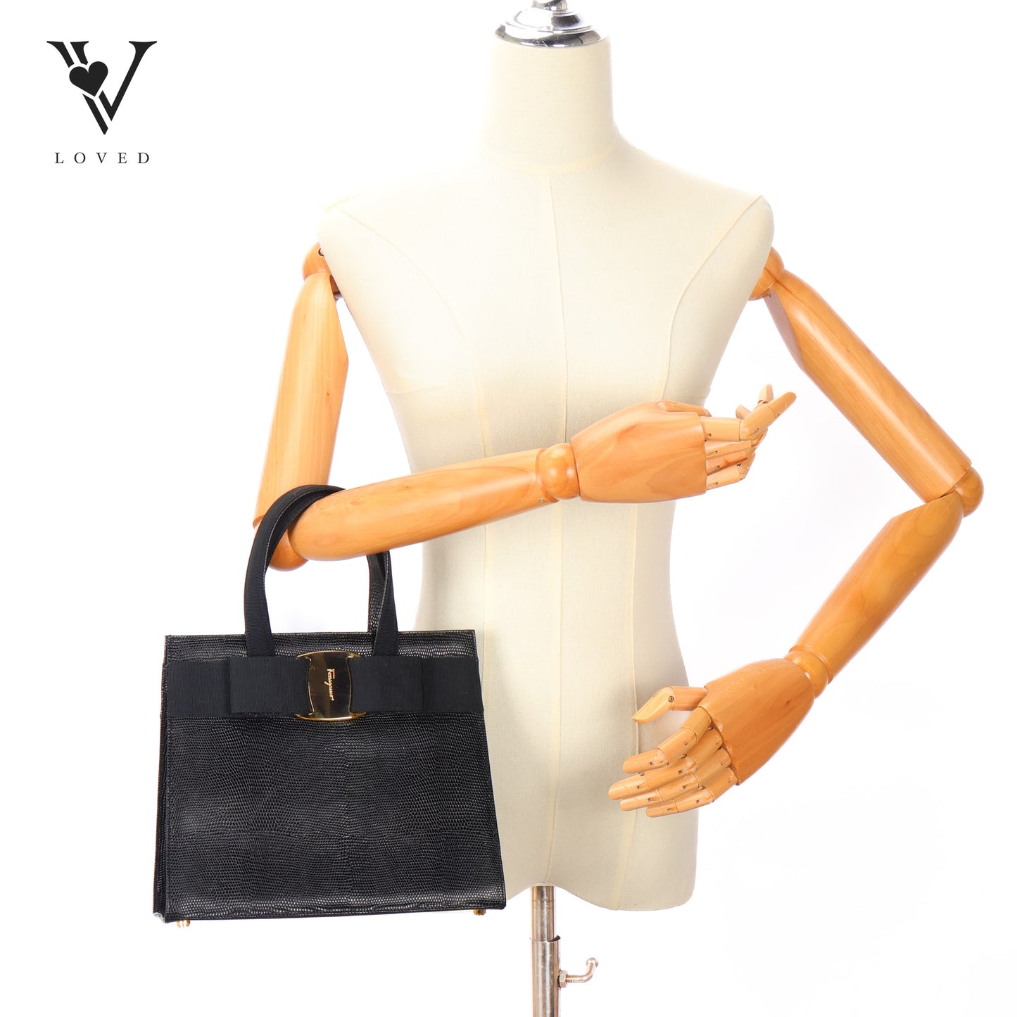 Vara Bow 2 Way Black Pebbled Leather Bag