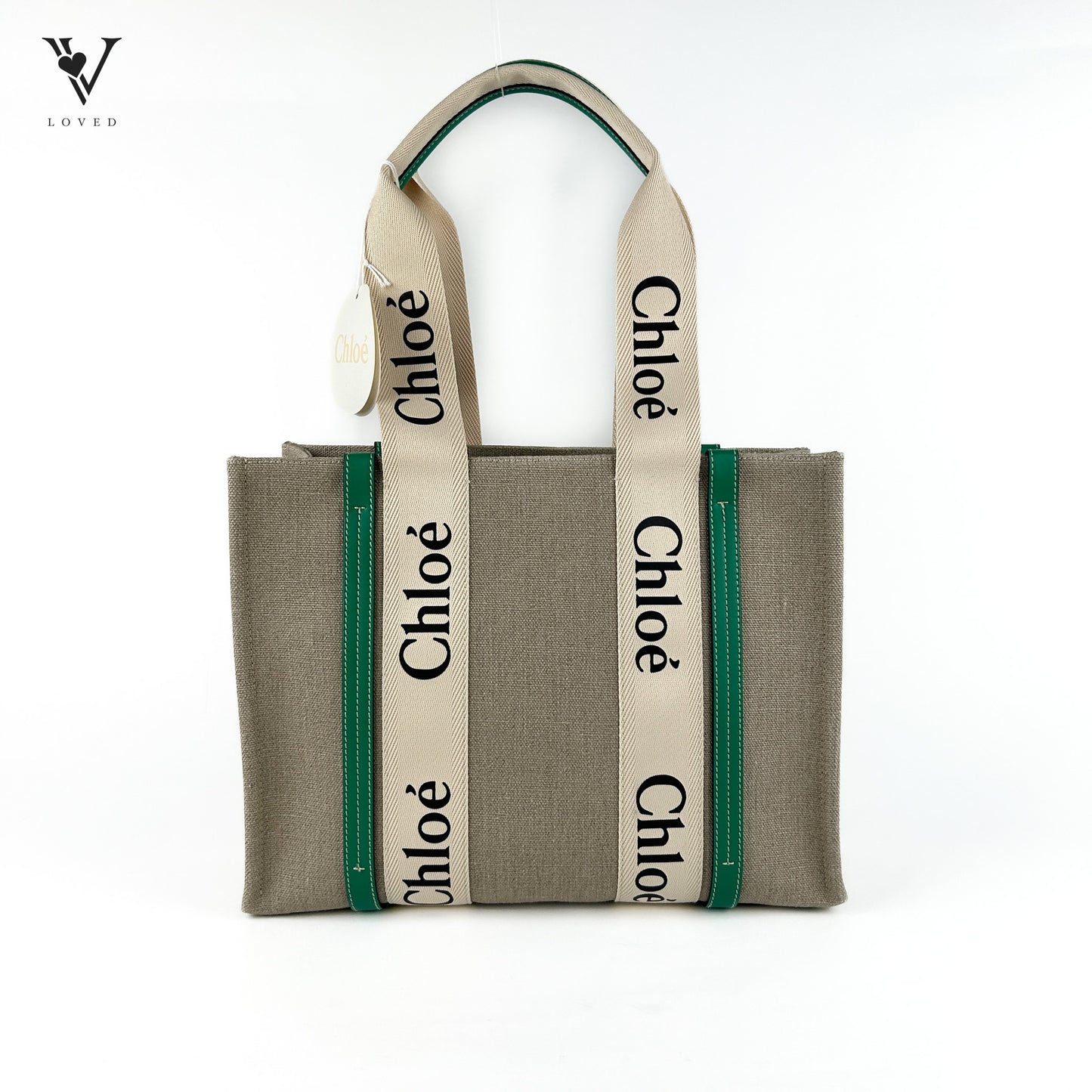 Woody Medium Tote in Pop Green