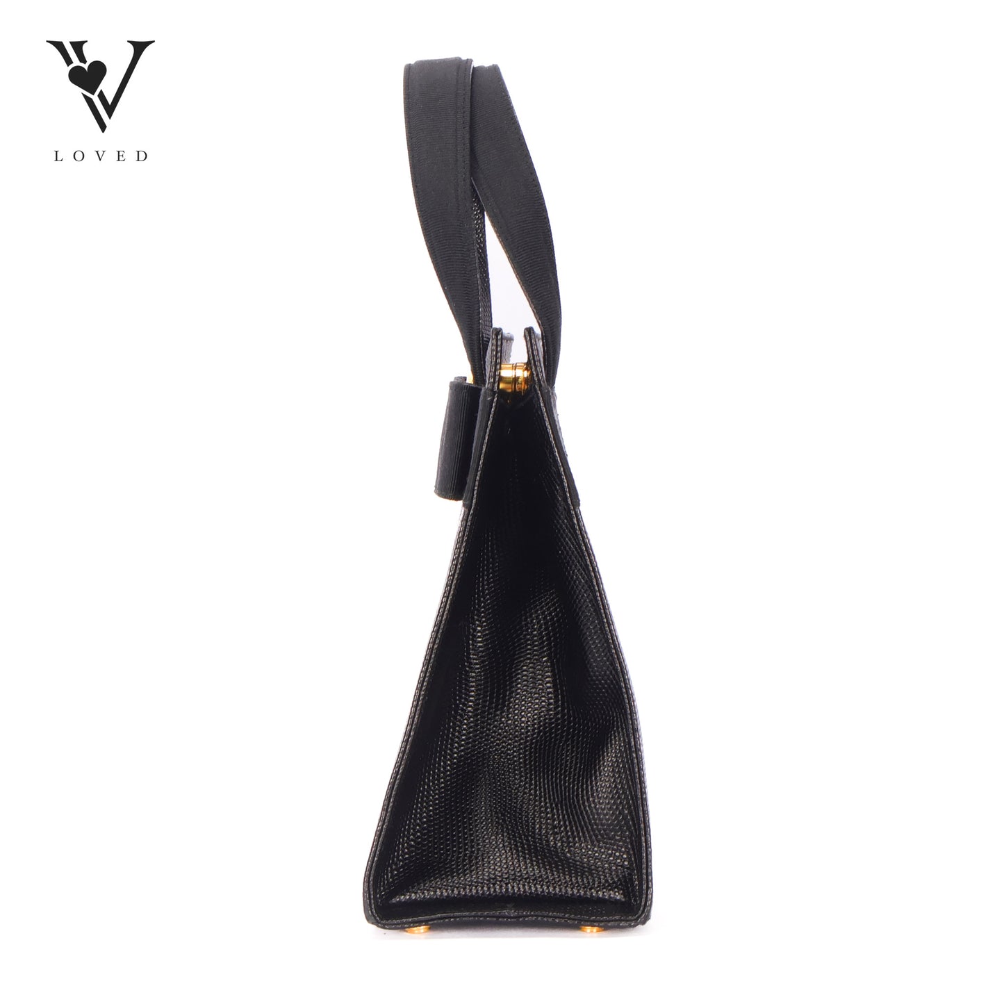 Vara Bow 2 Way Black Pebbled Leather Bag