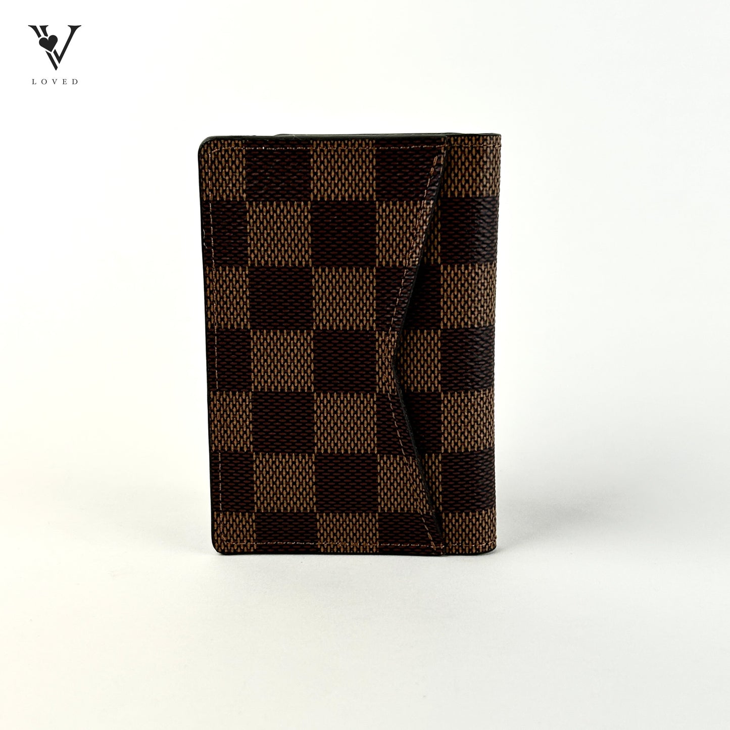 Business Card Holder in Damier Ebene Canvas