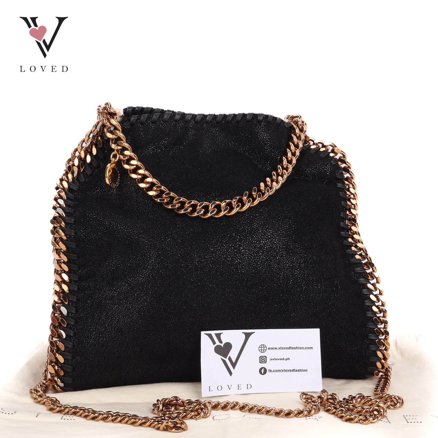 McCartney Falabella In Black Faux Leather